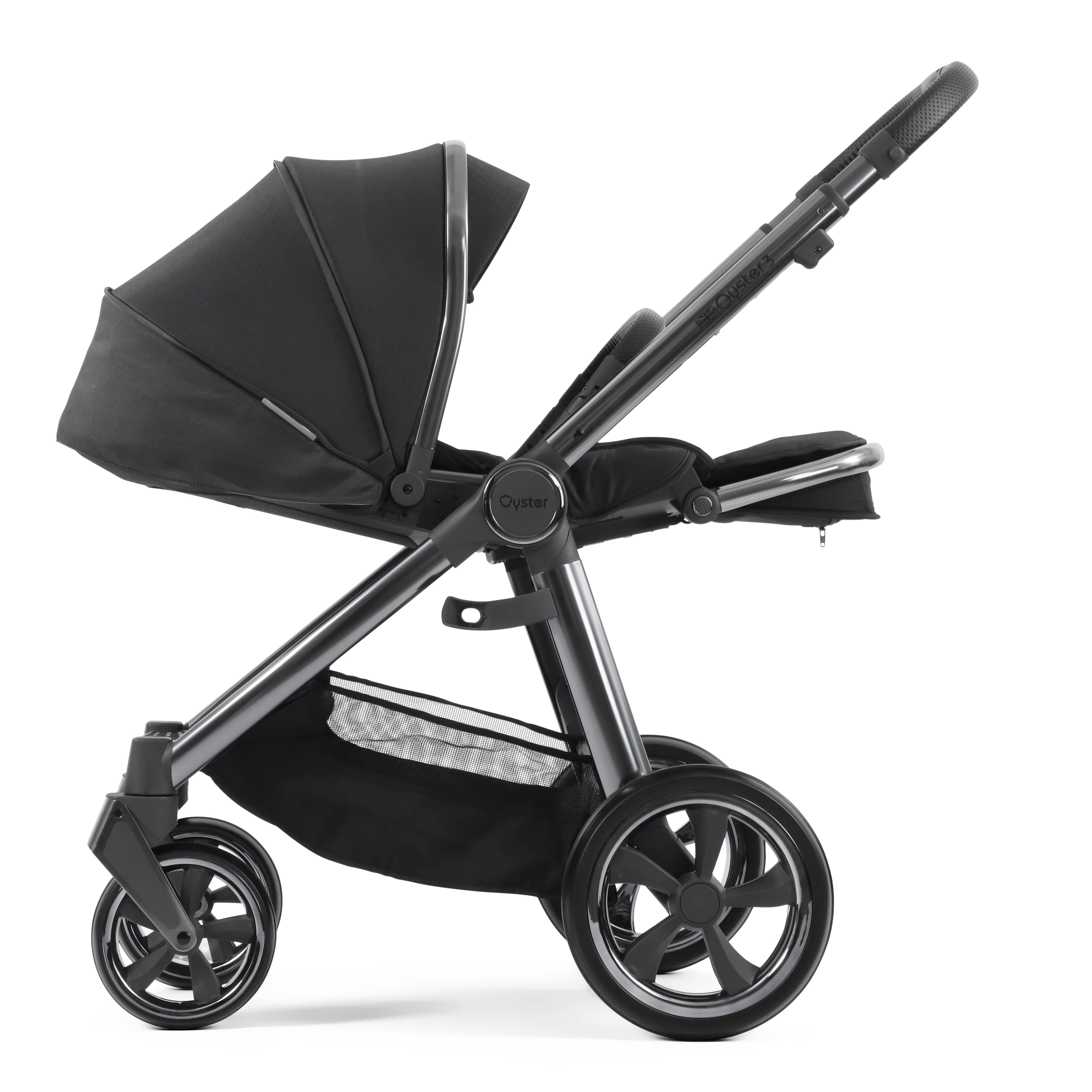 BabyStyle baby prams BabyStyle Oyster3 Pram & Carrycot Carbonite 14730-CRB