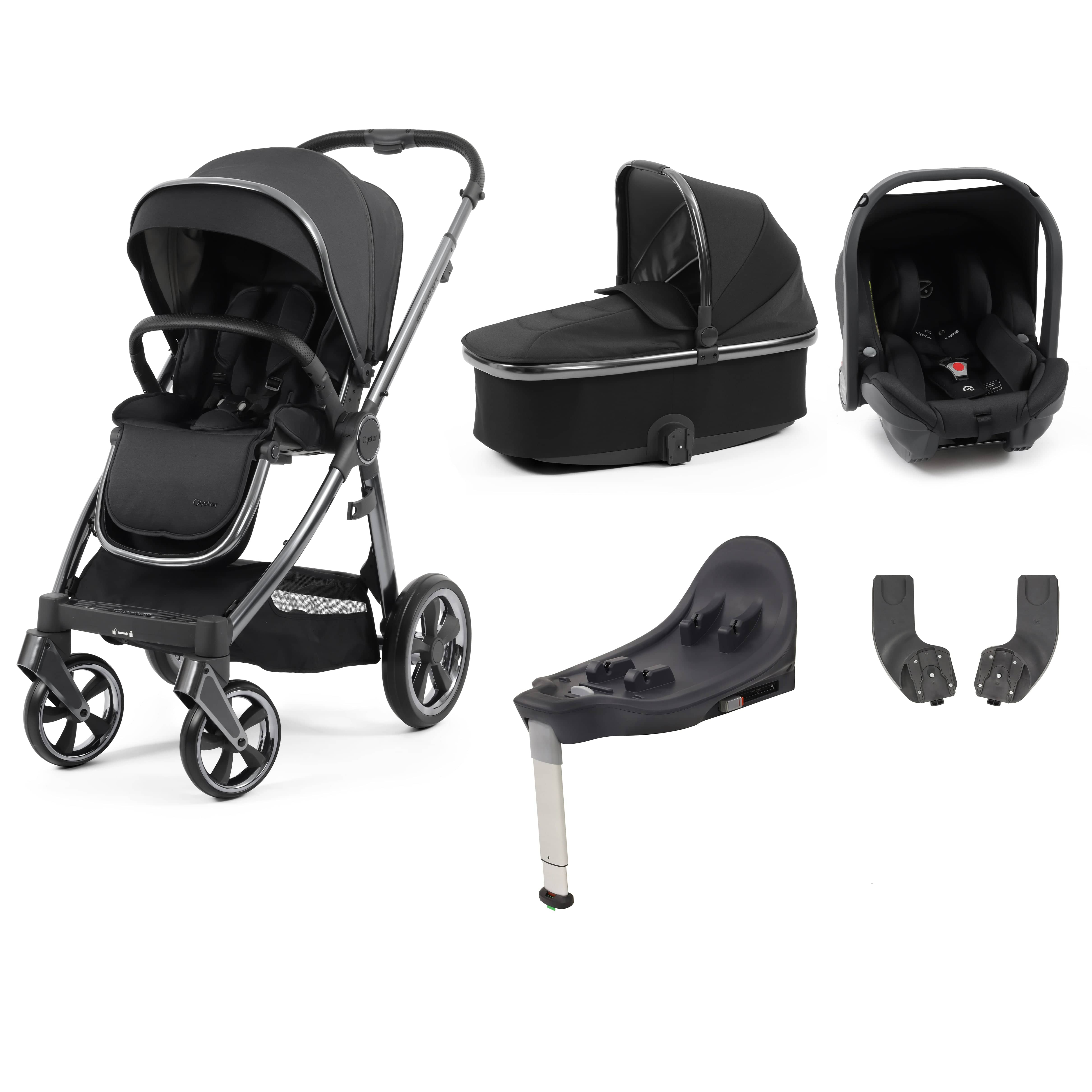BabyStyle travel systems Babystyle Oyster 3 Essential Bundle with Car Seat - Carbonite 14742-CRB