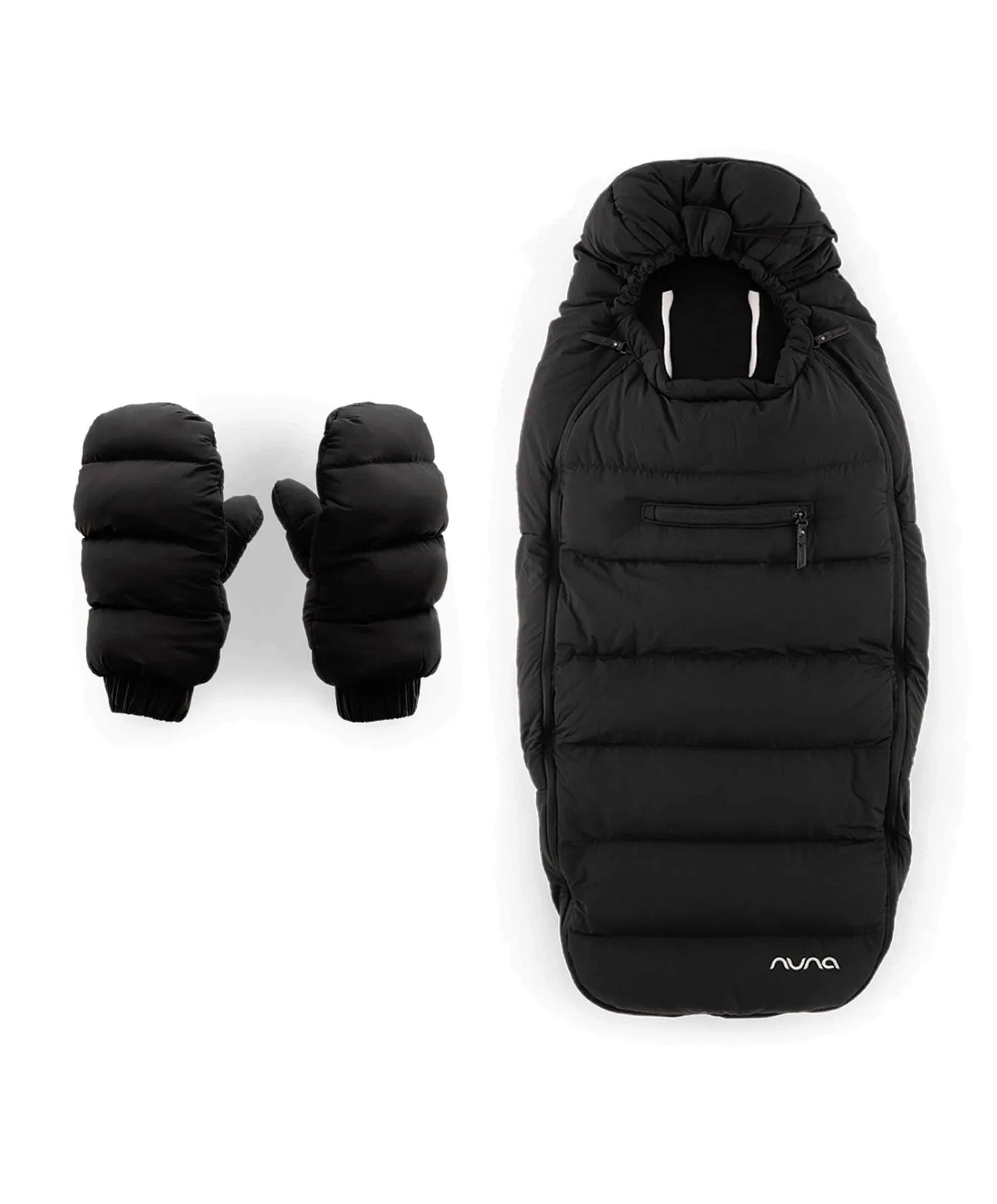 BabyZen footmuffs Nuna Winter Stroller Footmuff Set (inc. Gloves and Bag) in Caviar FG00001CVRGL