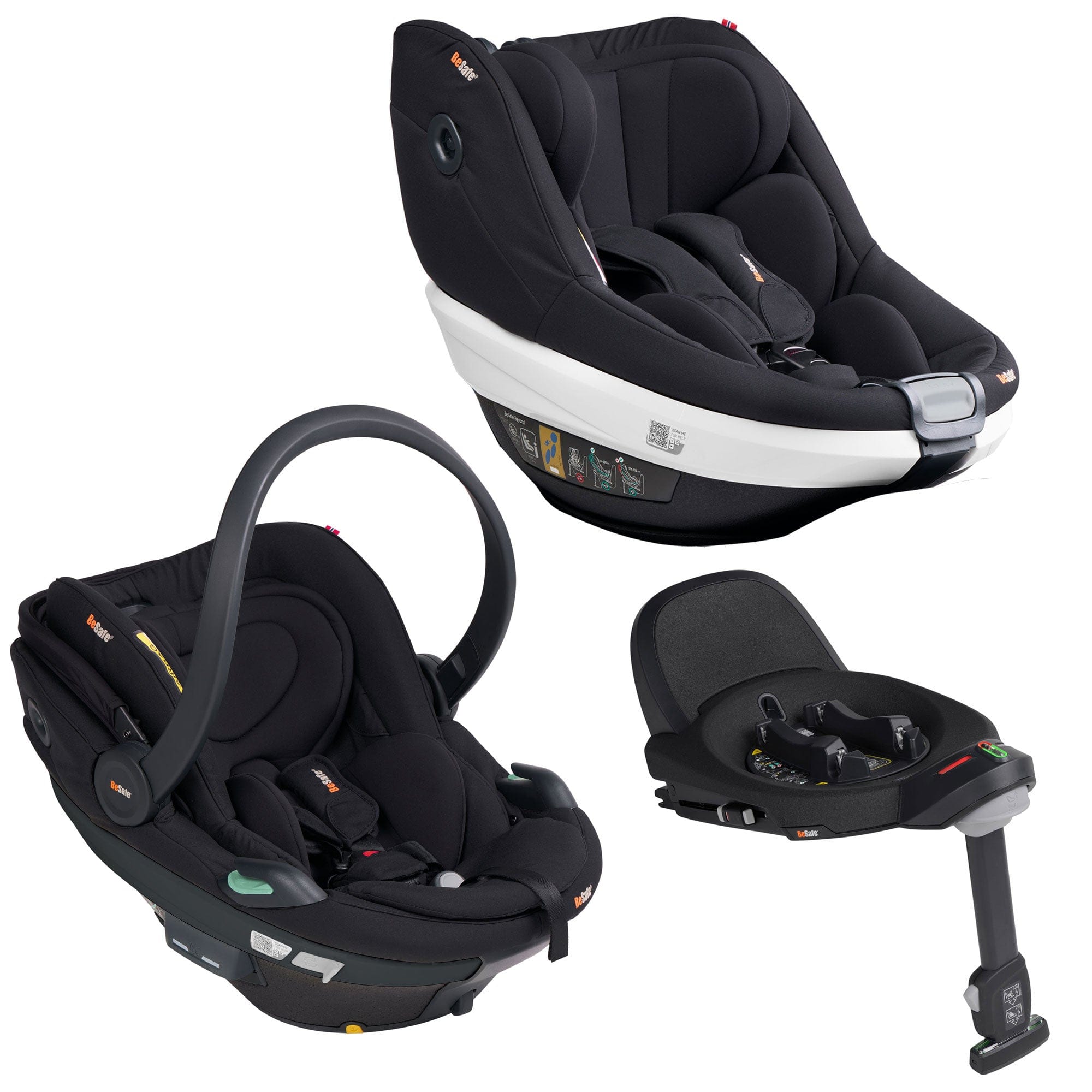 BeSafe baby car seats BeSafe Beyond 2 Complete Bundle - Black Cab 15496-BLK-CAB-2