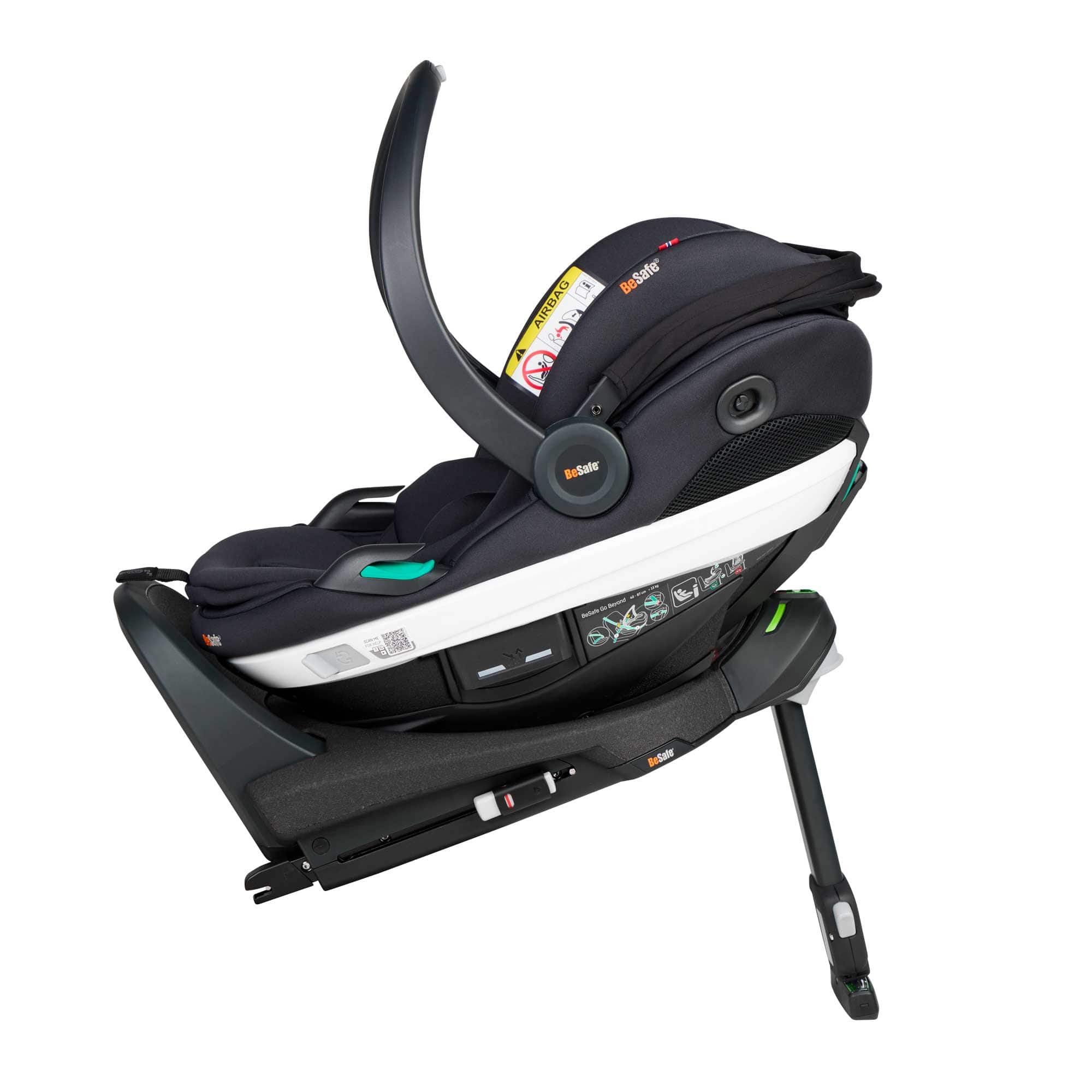 BeSafe baby car seats BeSafe Go Beyond Car Seat & Base Duo in Black Soft Breeze 19298-BLACK-SO-BR
