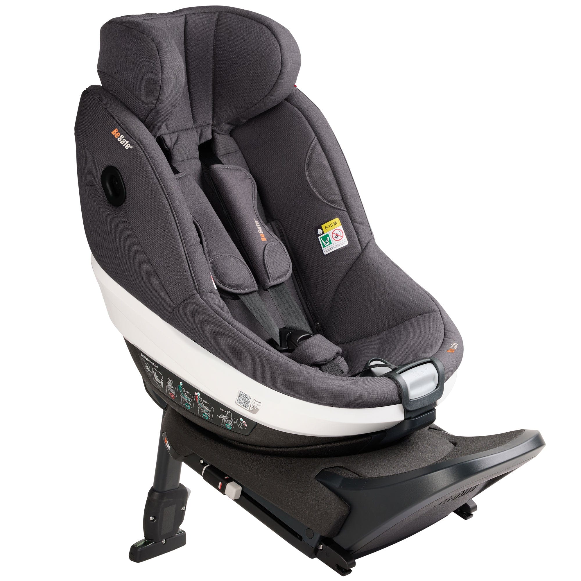 BeSafe combination car seats BeSafe Beyond 360 Car Seat & Base in Dark Grey Melange 15491-GRY-MEL