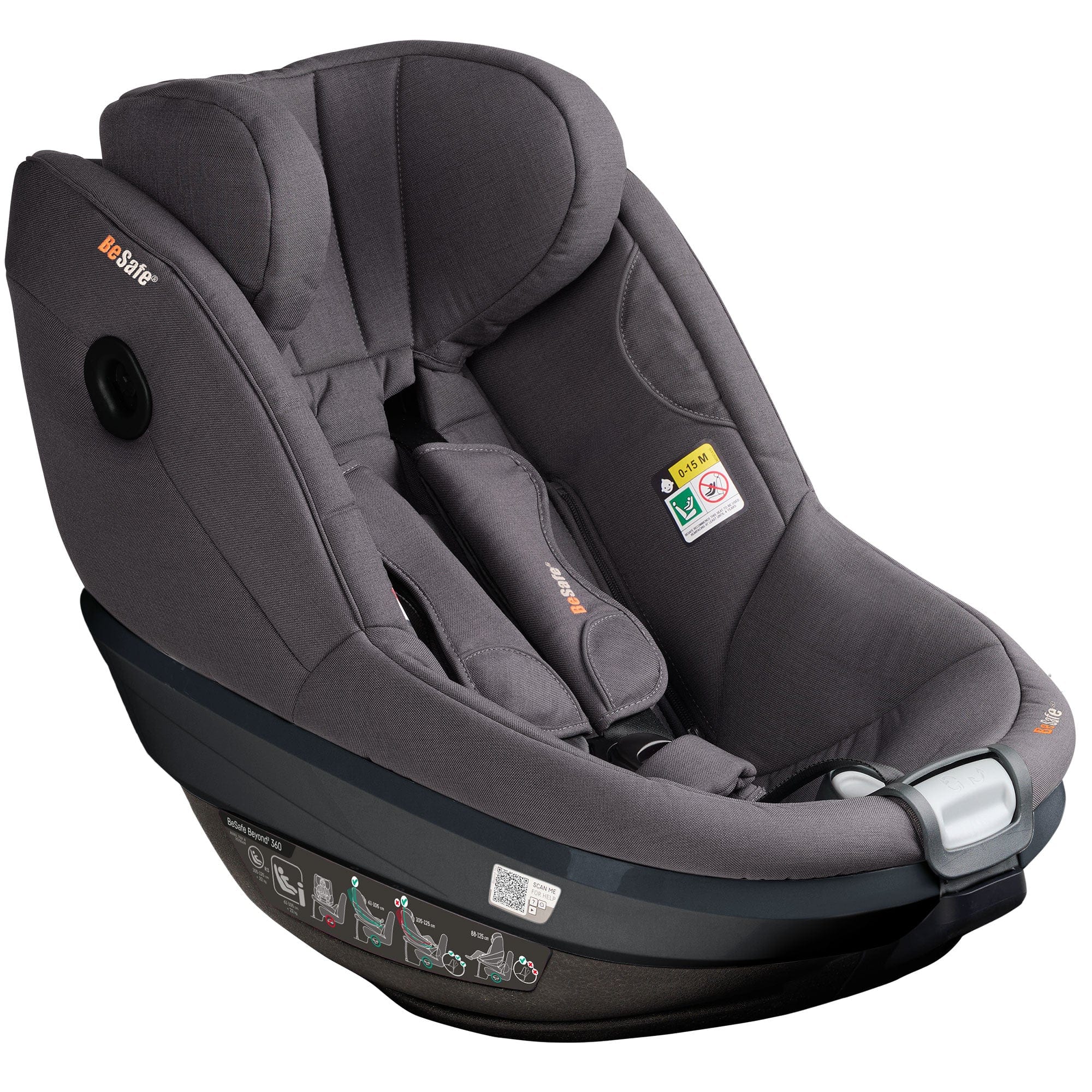 BeSafe combination car seats BeSafe Beyond 2 360 Car Seat & Base in Dark Grey Melange 11045369-DarkGreyM-Std