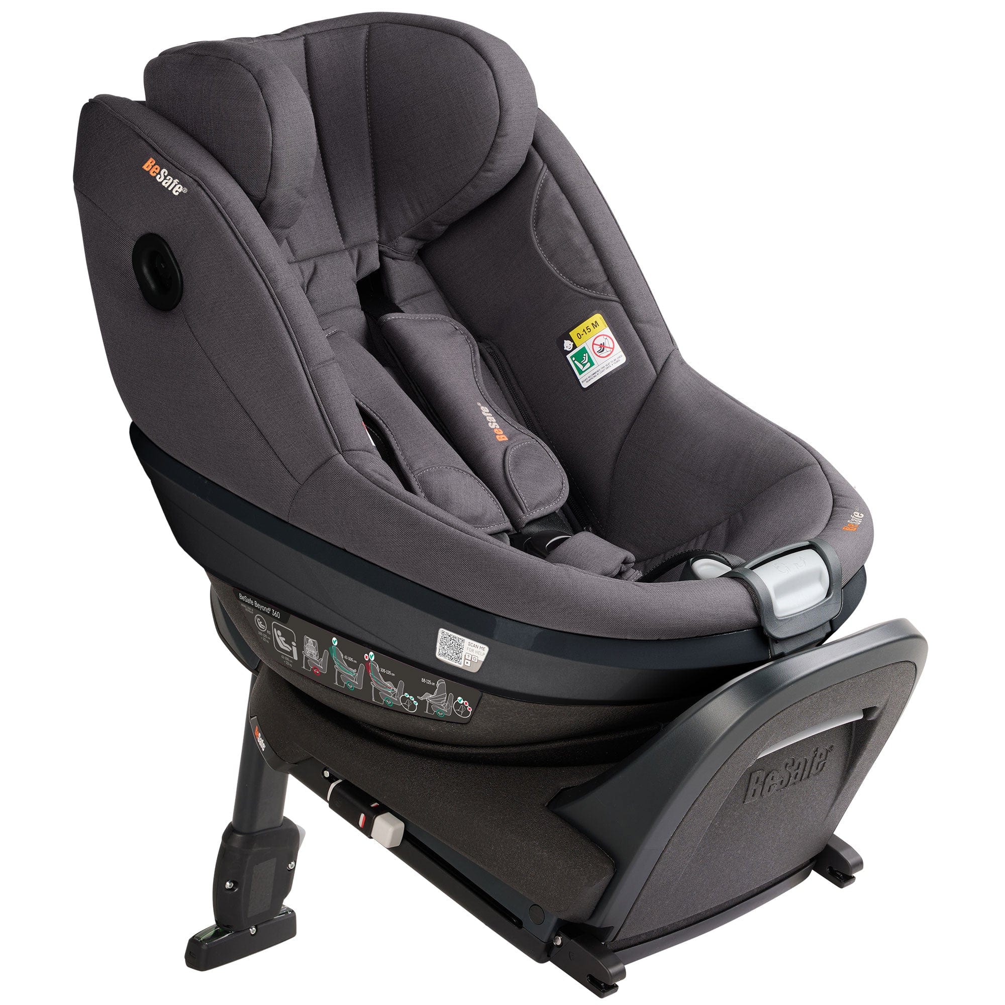 BeSafe combination car seats BeSafe Beyond 2 360 Car Seat & Base in Dark Grey Melange