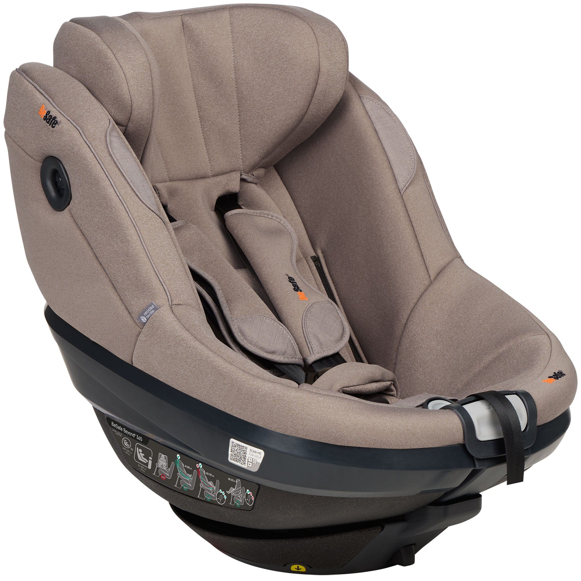 BeSafe combination car seats BeSafe Beyond 2 360 Car Seat & Base in Dark Sand Soft Breeze 11045369-DaSandSoBr-Std