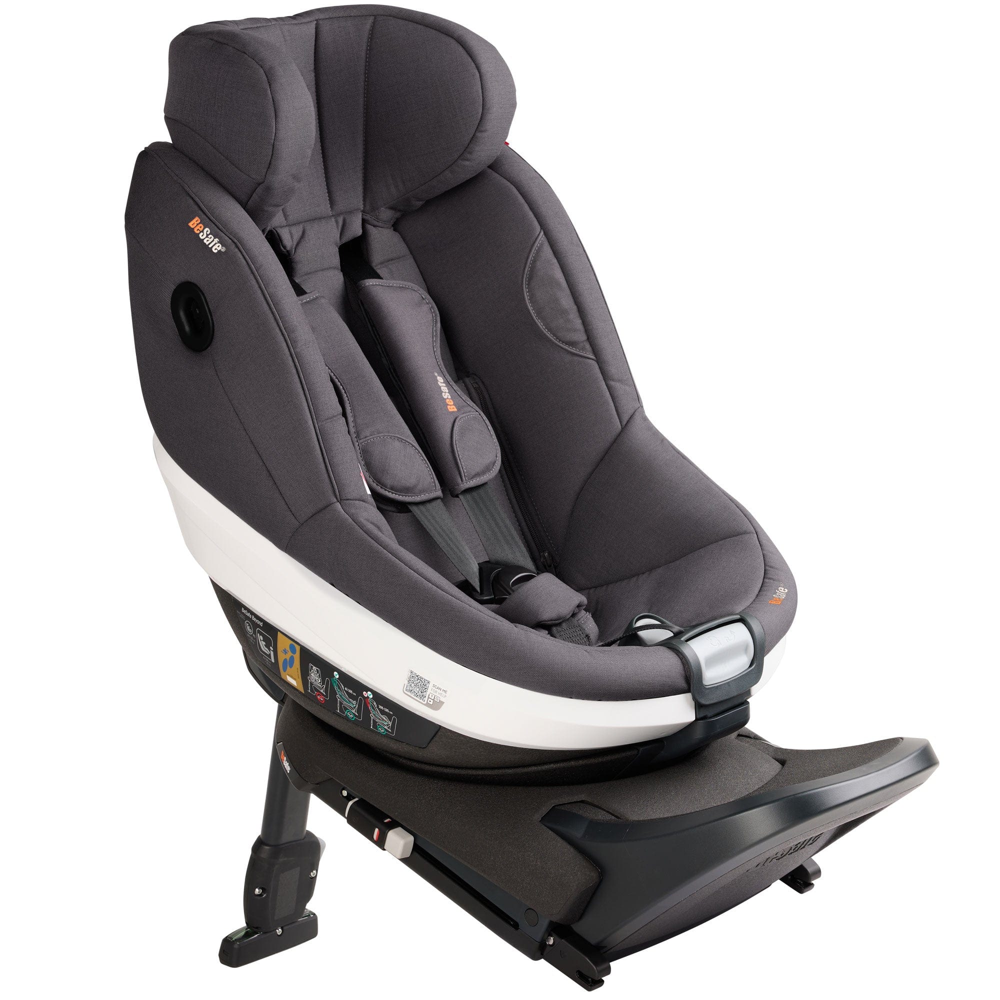 BeSafe Extended Rear Facing Car Seats BeSafe Beyond Car Seat & Base in Dark Grey Melange 15487-GRY-MEL