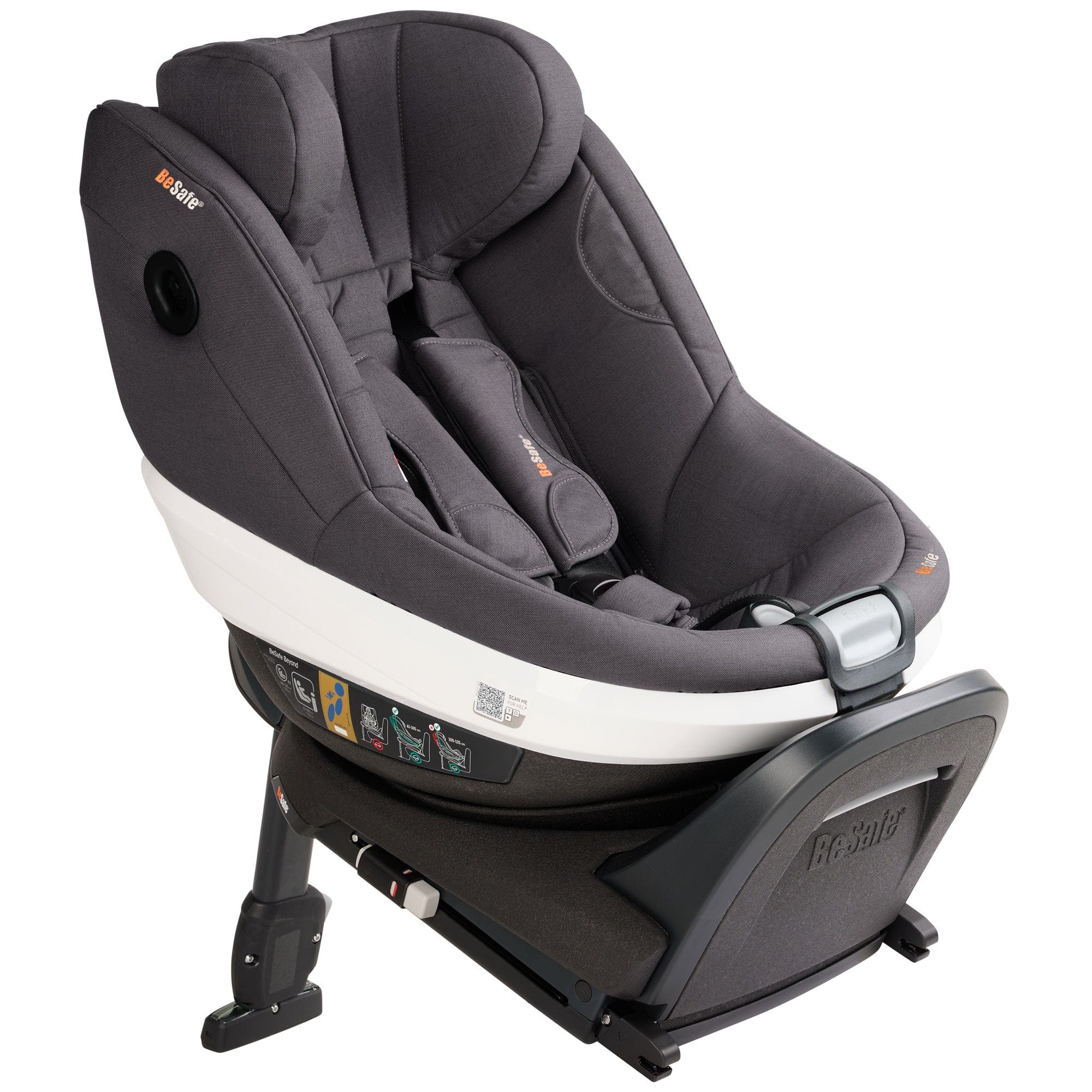 BeSafe Extended Rear Facing Car Seats BeSafe Beyond Car Seat & Base in Dark Grey Melange 15487-GRY-MEL