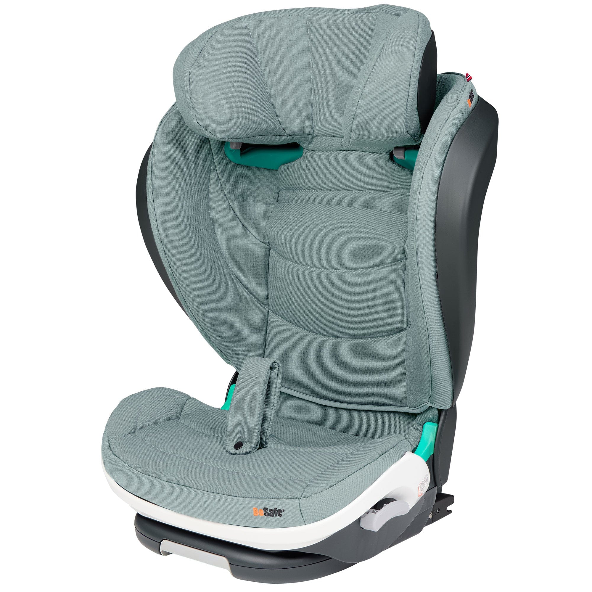 BeSafe highback booster seats BeSafe iZi Flex FIX 2 Car Seat (Sea Green Melange) 11037469-SeaGreenMelange-1Std