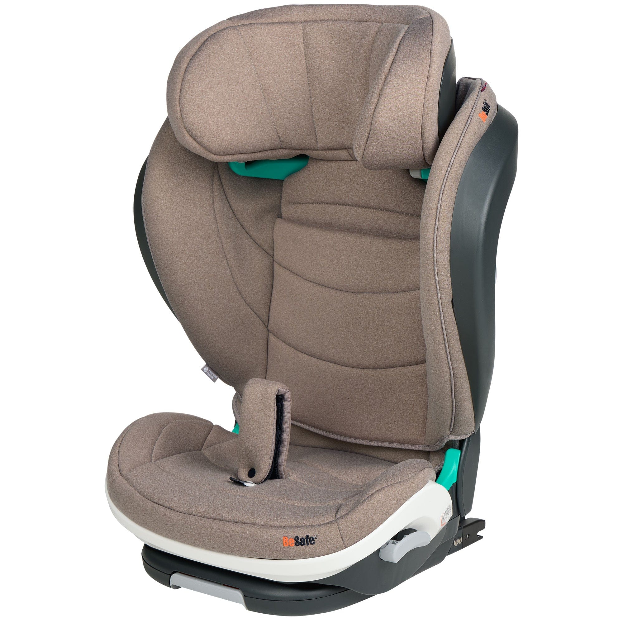 BeSafe highback booster seats BeSafe iZi Flex FIX 2 Car Seat - Dark Sand Soft Breeze 11037469-DaSandSoBr-1Std