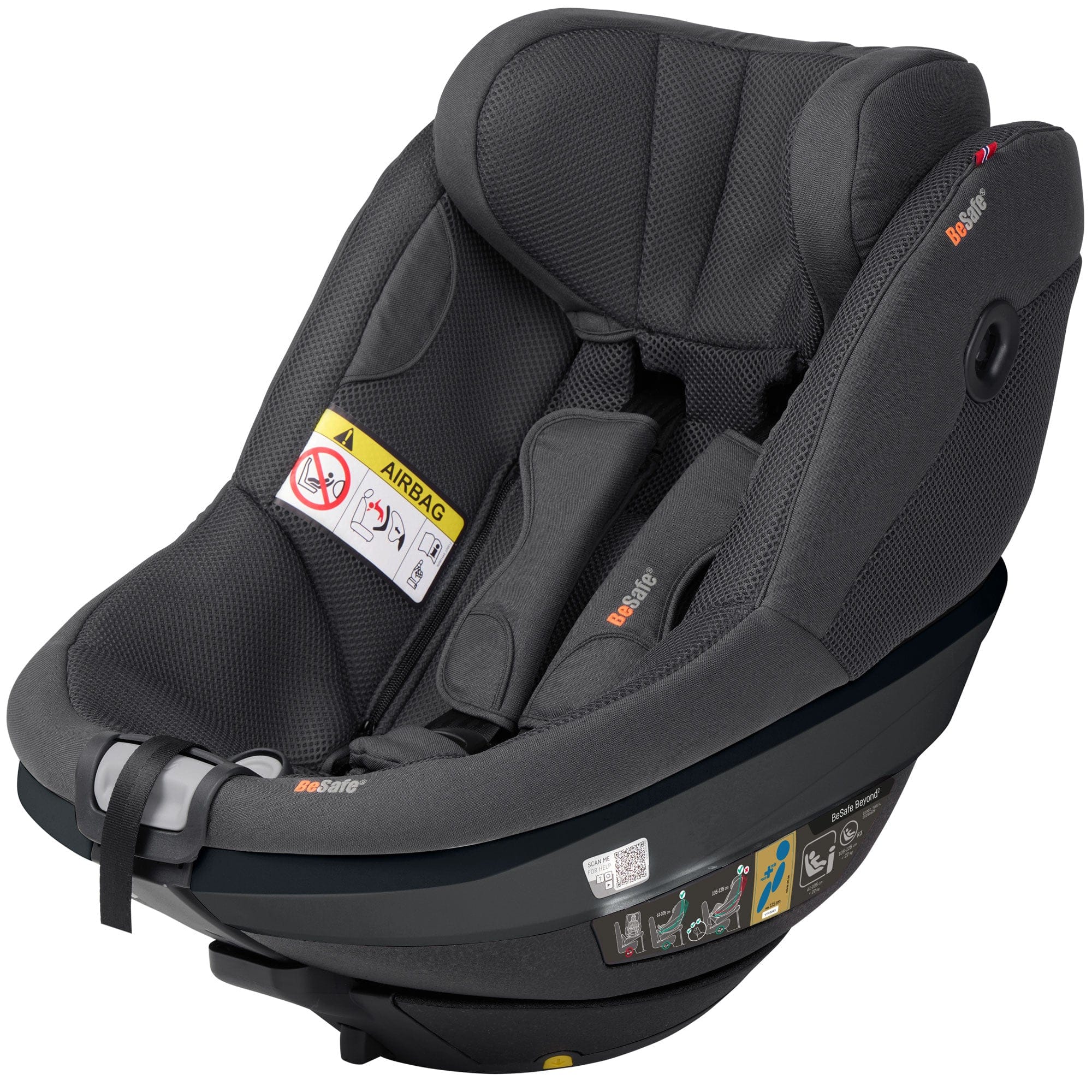 BeSafe Toddler Car Seats BeSafe Beyond 2 Car Seat in Anthracite Mesh