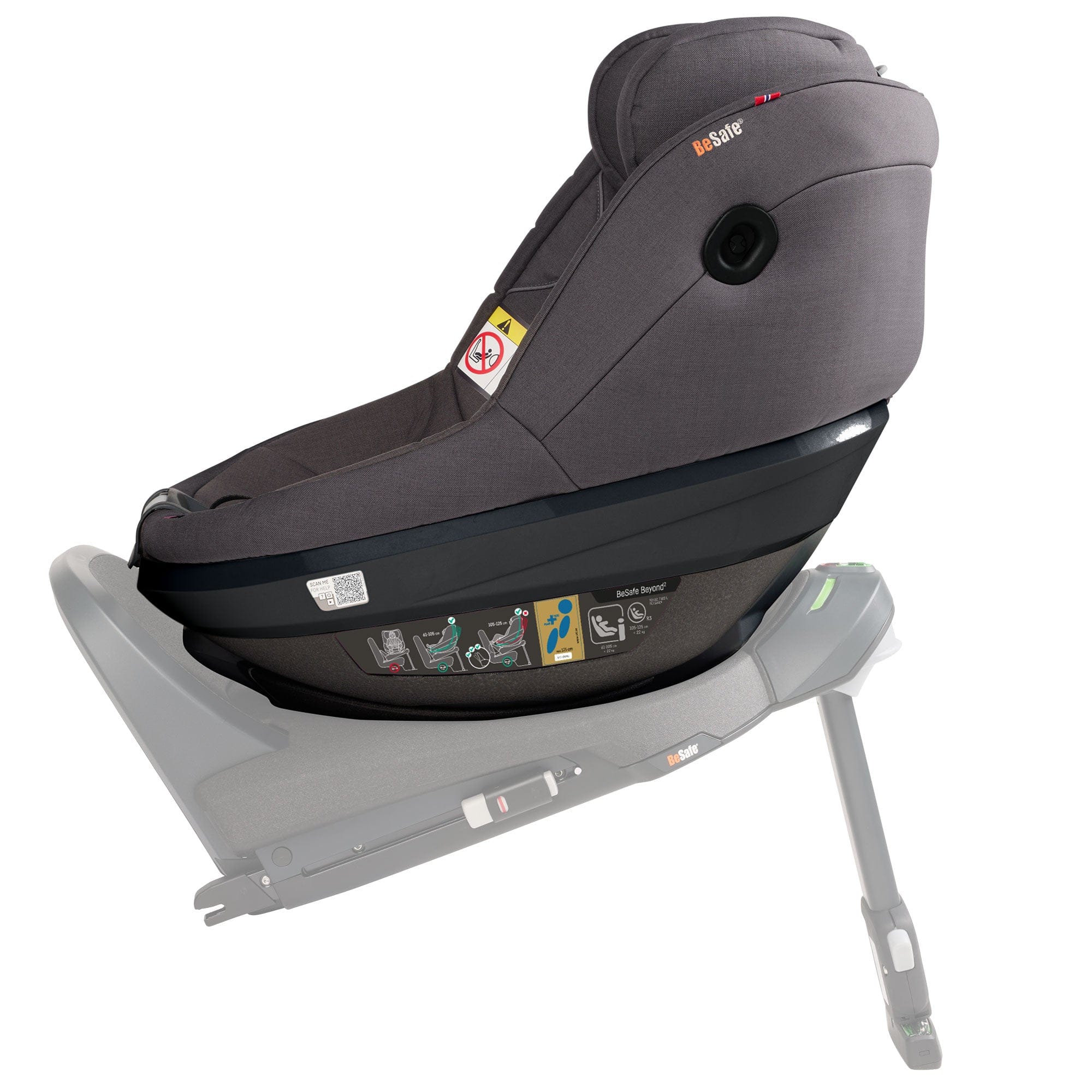 BeSafe Toddler Car Seats BeSafe Beyond 2 Car Seat in Dark Grey Melange