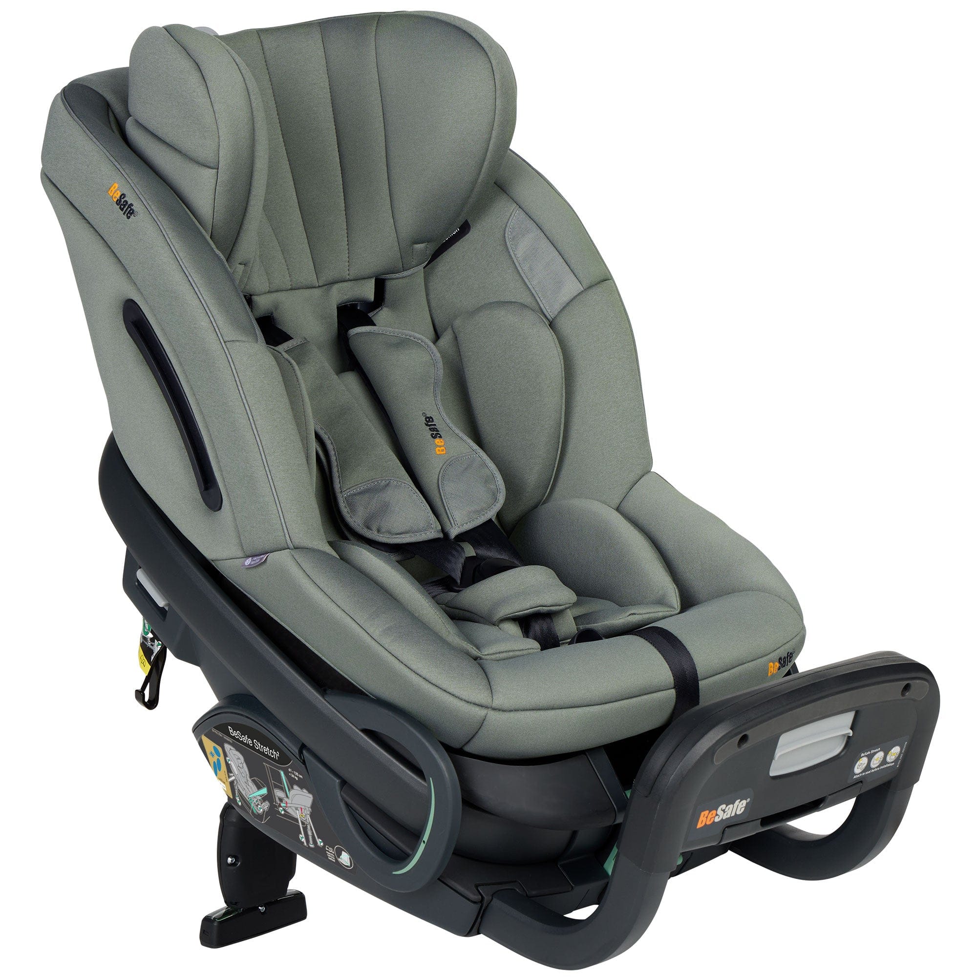 BeSafe Toddler Car Seats BeSafe Stretch 2 Car Seat - Meadow Green Soft Breeze 11048209-MGreenSoBr-Std