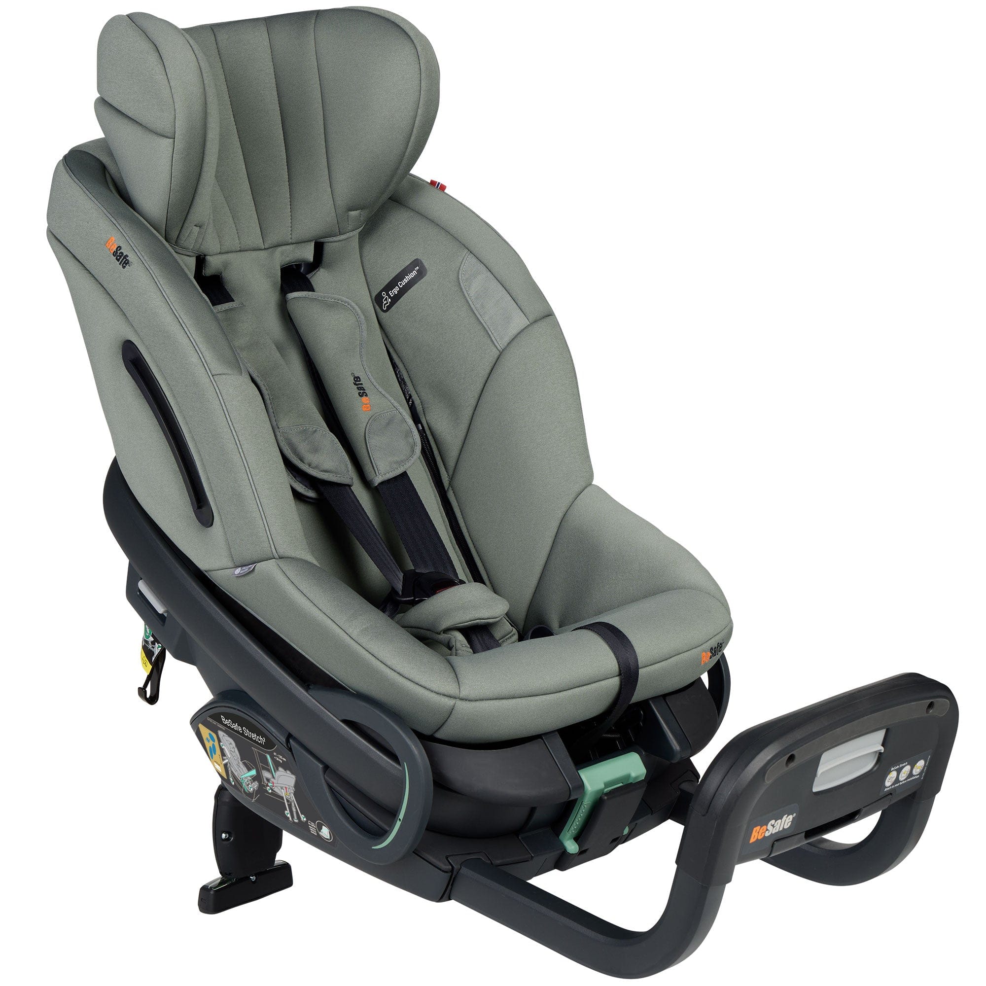 BeSafe Toddler Car Seats BeSafe Stretch 2 Car Seat - Meadow Green Soft Breeze 11048209-MGreenSoBr-Std