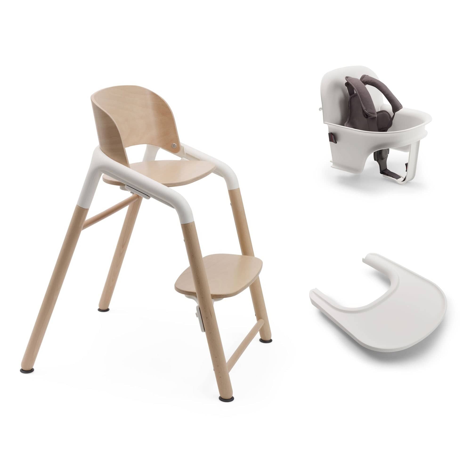 Bugaboo baby highchairs Bugaboo Giraffe Complete High Chair Bundle - Wood White 20988-WOO-WHT