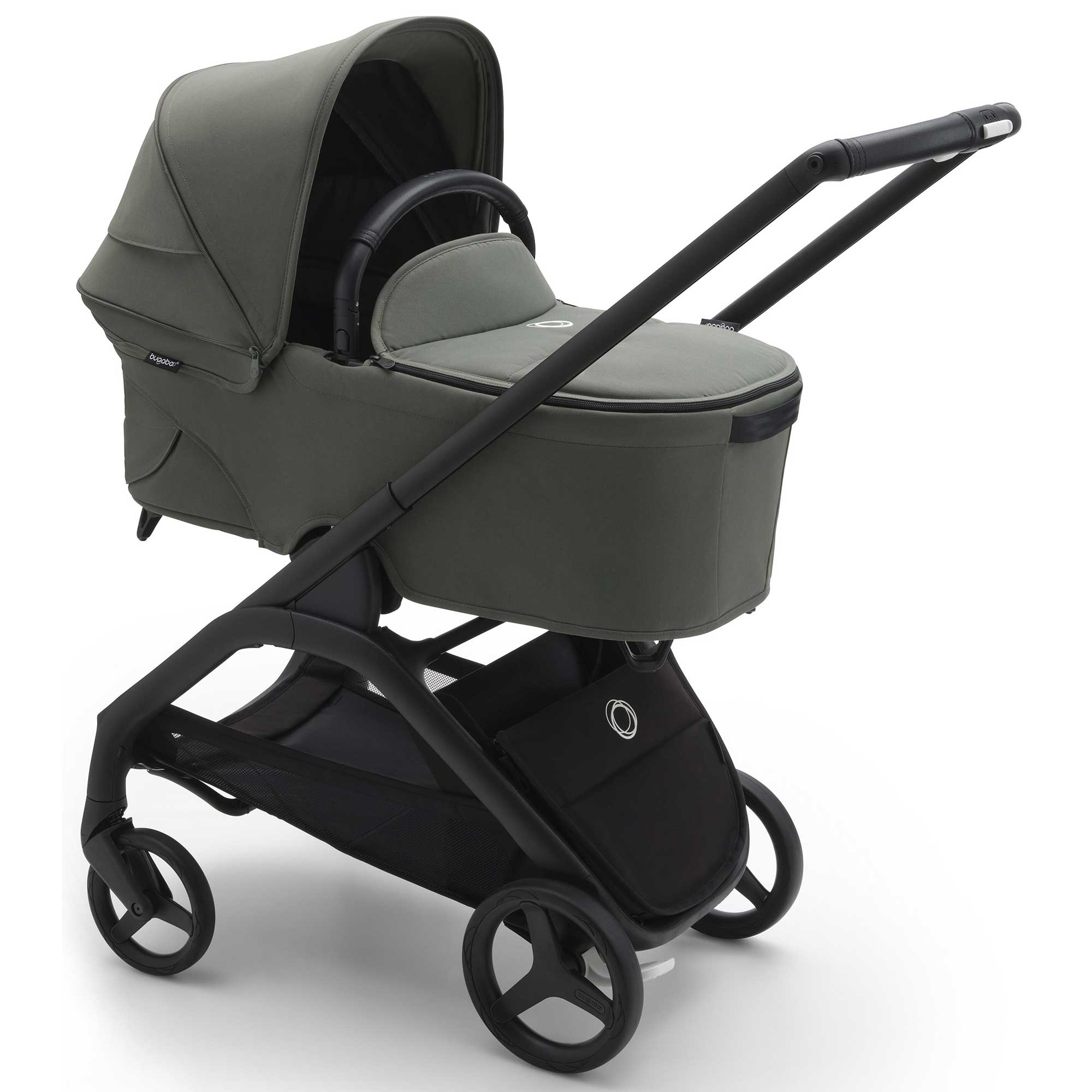 Bugaboo Baby Prams Bugaboo Dragonfly Complete Pram - Black/Forest Green 13804-BLK-FOR-GRN