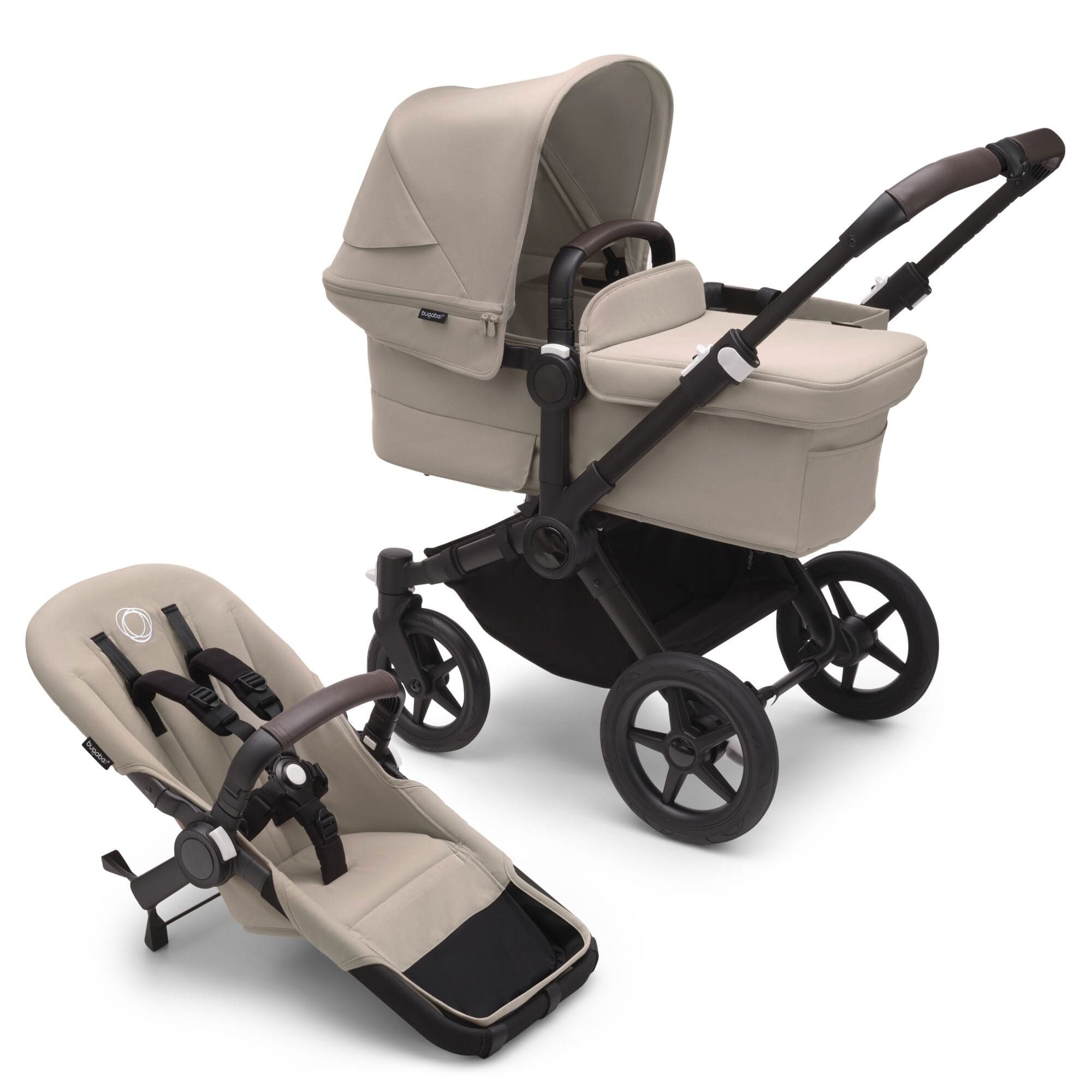 Bugaboo baby prams Bugaboo Donkey 5 Mono Complete in Black/Desert Taupe 100000056
