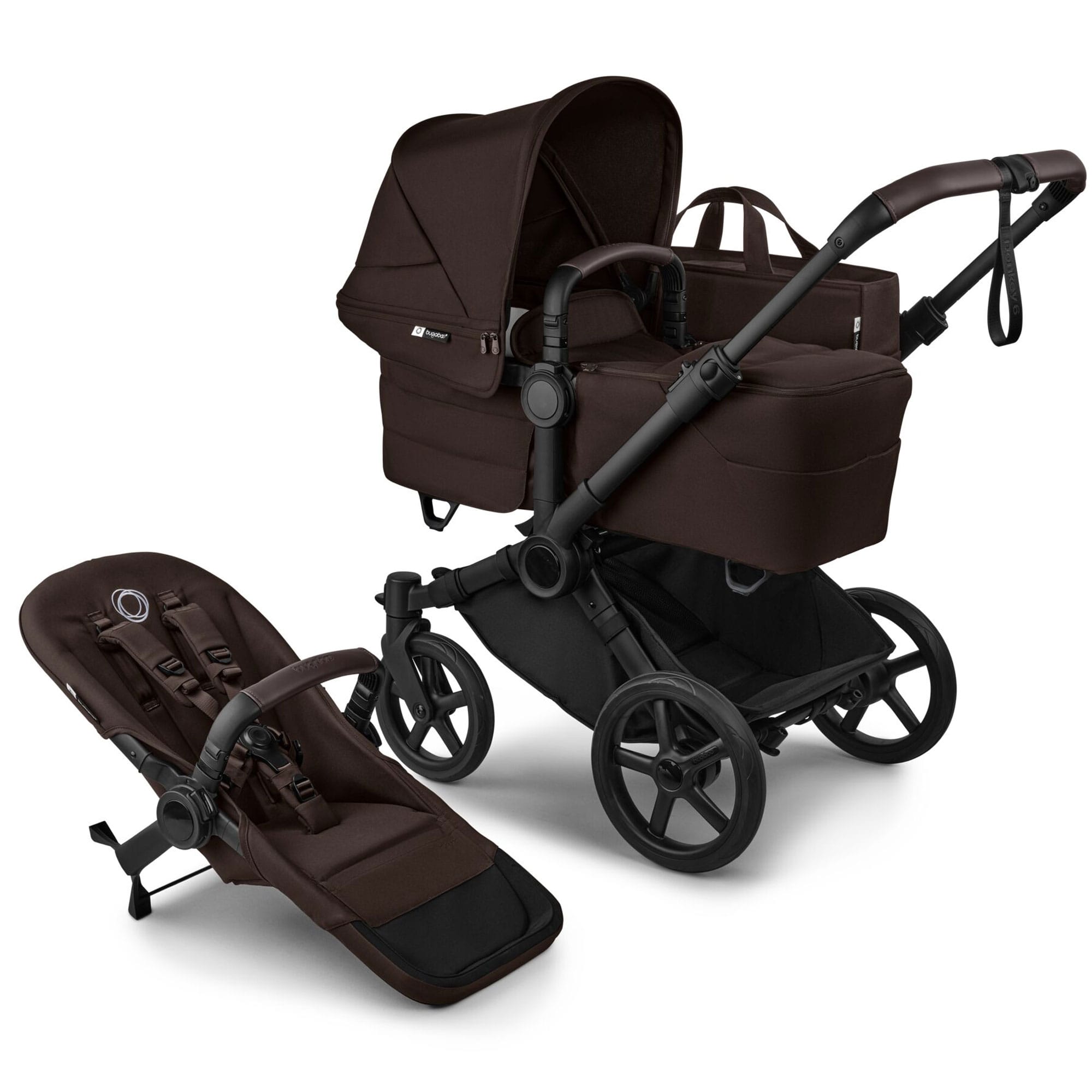 Bugaboo baby prams Bugaboo Donkey 6 Single Complete Pushchair - Cocoa Brown 100370020