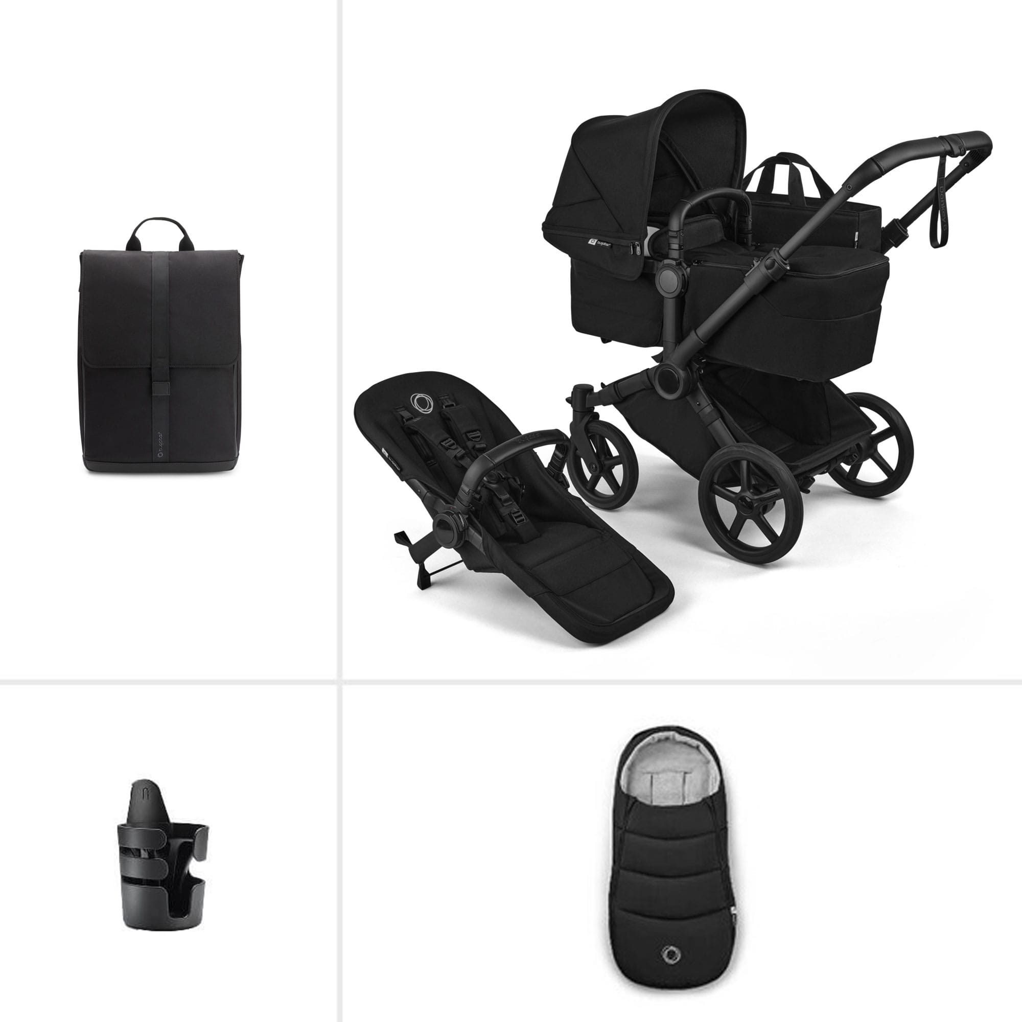 Bugaboo baby prams Bugaboo Donkey 6 Single Essential Bundle - Heritage Black 21667-HER-BLK