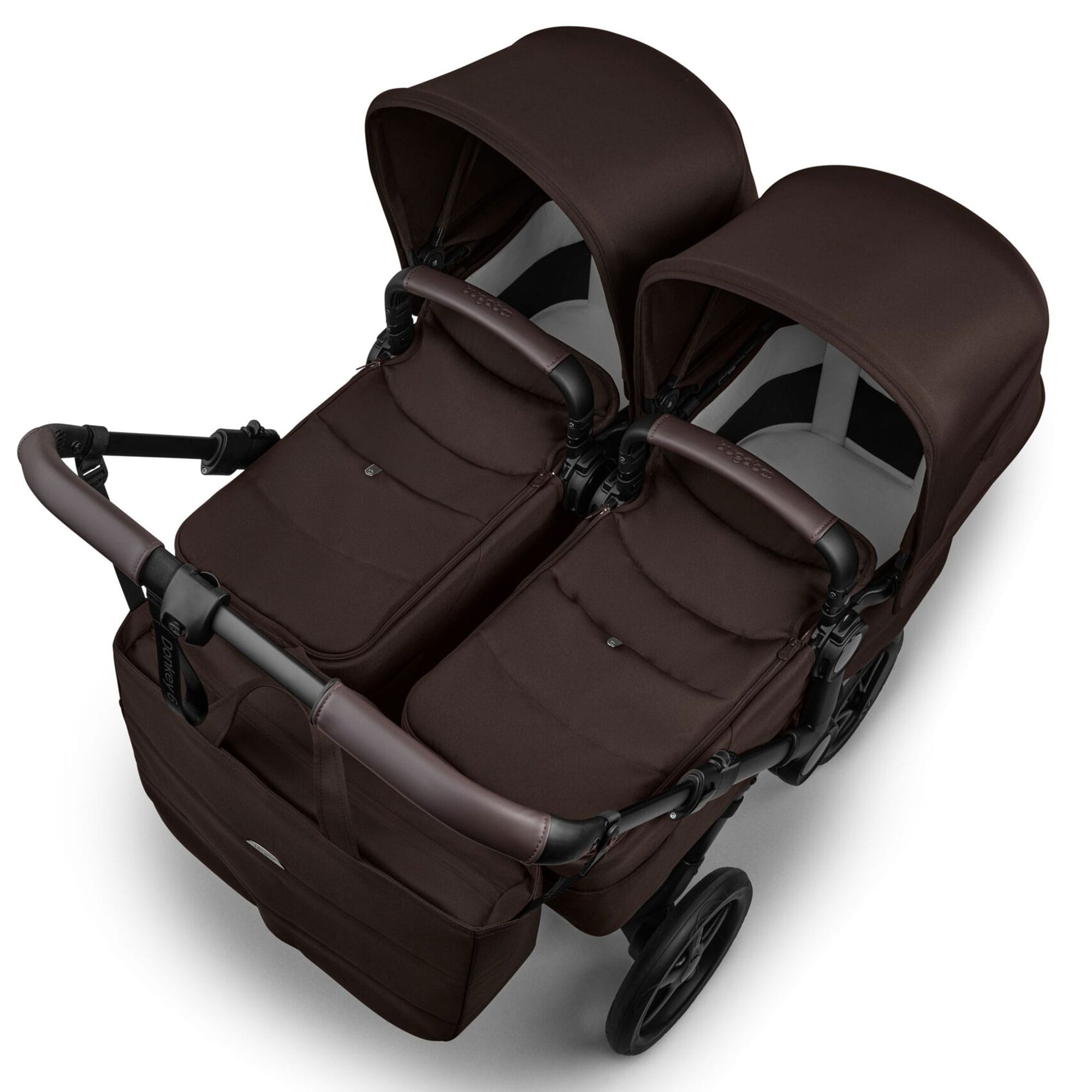 Bugaboo double buggies Bugaboo Donkey 5 Twin Complete Pushchair - Cocoa Brown 21643-COC-BRN