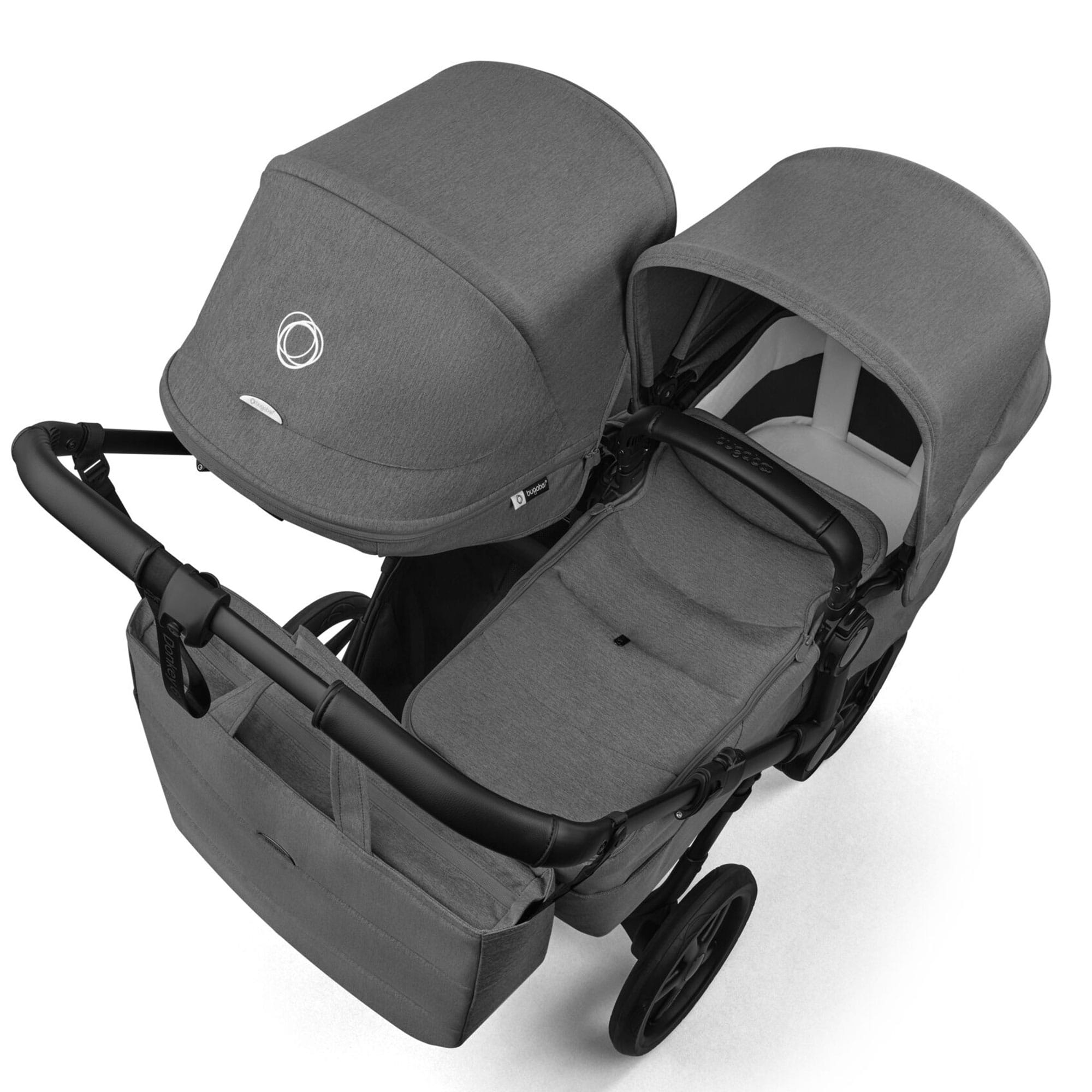 Bugaboo double buggies Bugaboo Donkey 6 Double Complete Pushchair - Moon Grey 17615-MOO-GRY