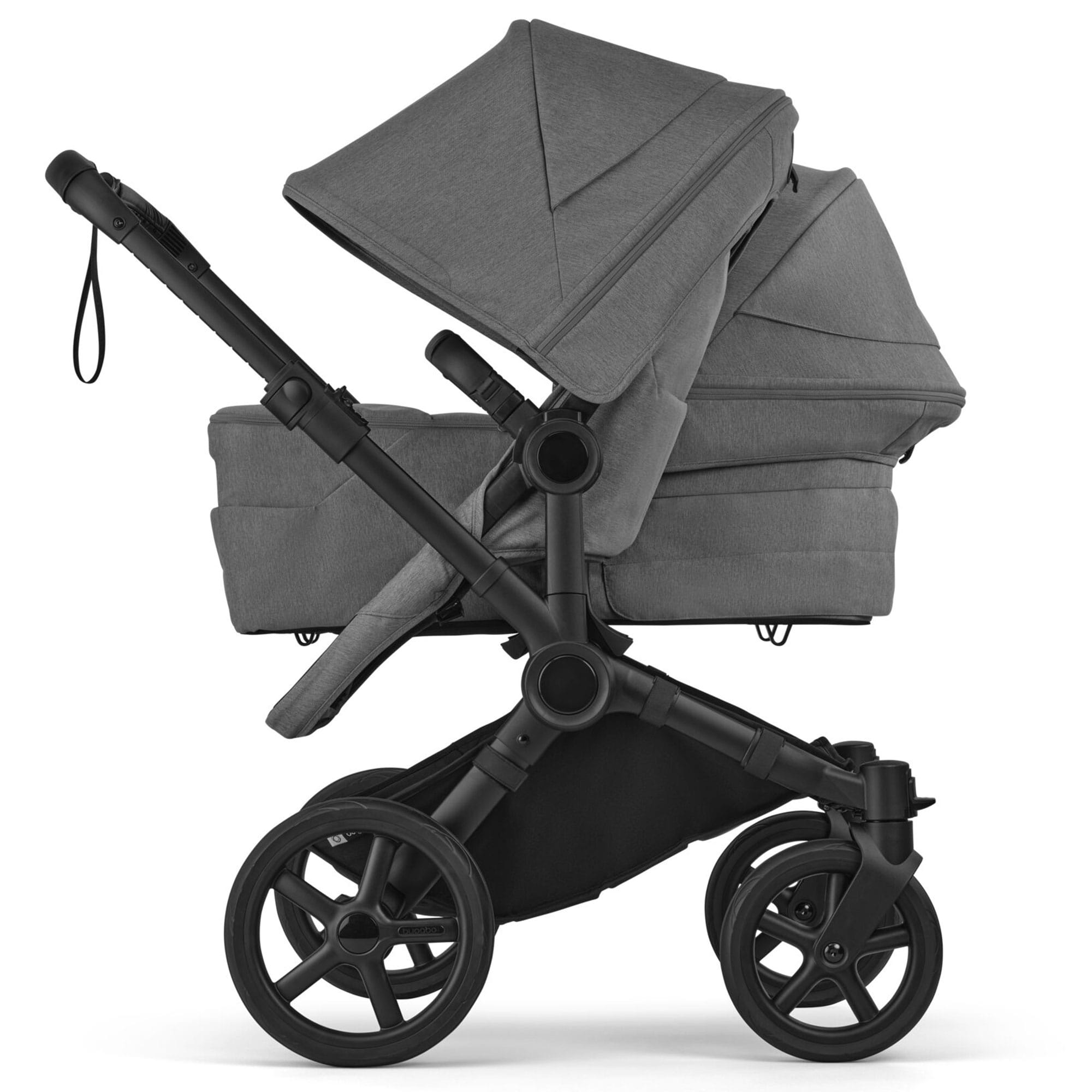 Bugaboo Travel Systems Bugaboo Donkey 6 Double Ultimate Newborn Bundle - Moon Grey 21673-MOO-GRY