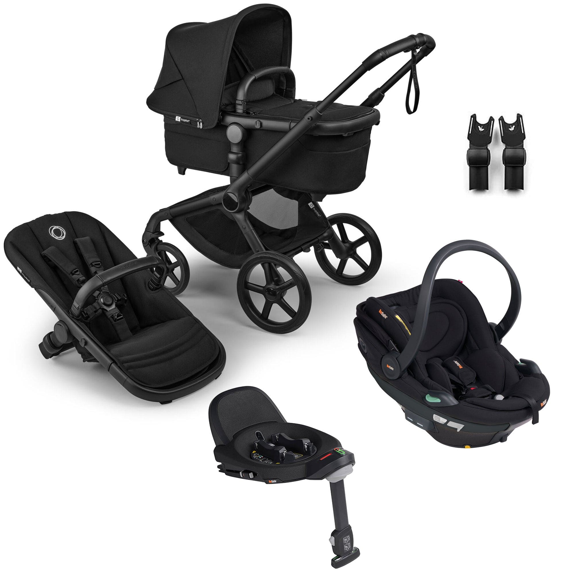 Bugaboo travel systems Bugaboo Fox 5 Renew BeSafe Travel System Bundle - Heritage Black 18865-TS-BEY-BLA