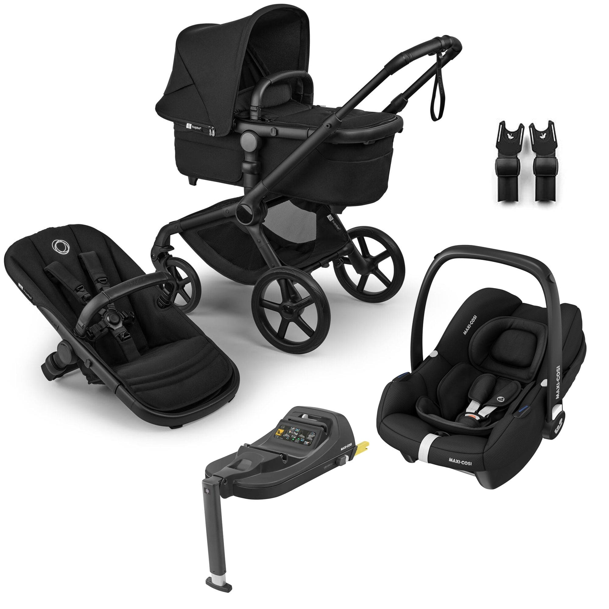 Bugaboo travel systems Bugaboo Fox 5 Renew Maxi-Cosi Travel System - Heritage Black 18844-TS-CAB-BLA