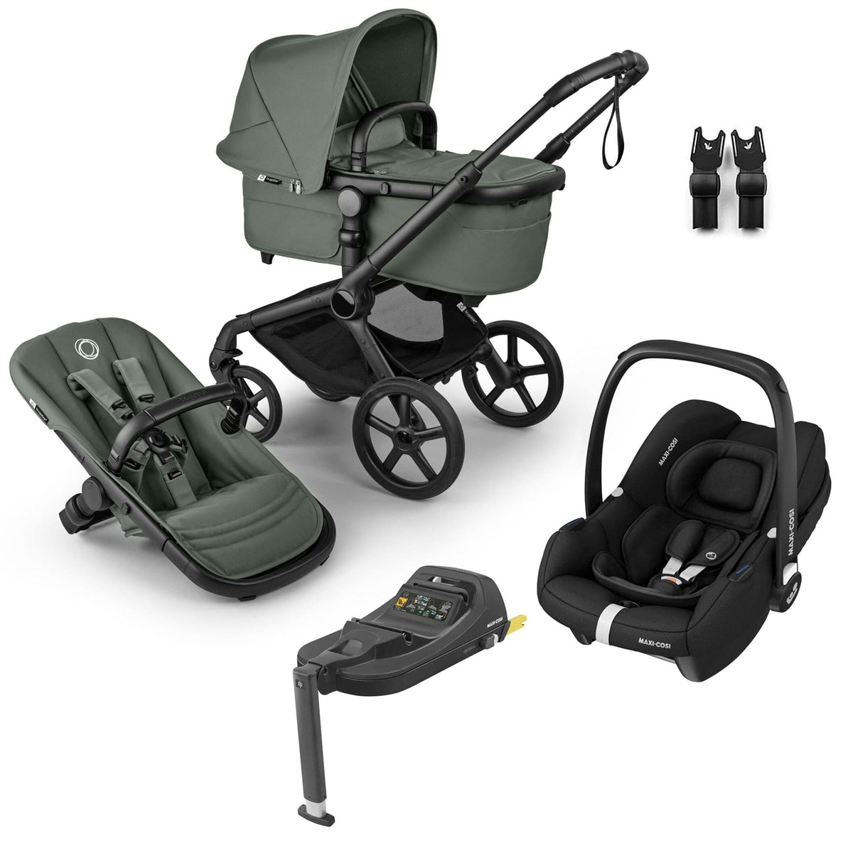 Bugaboo Fox 5 Renew Maxi-Cosi Travel System - Forest Green