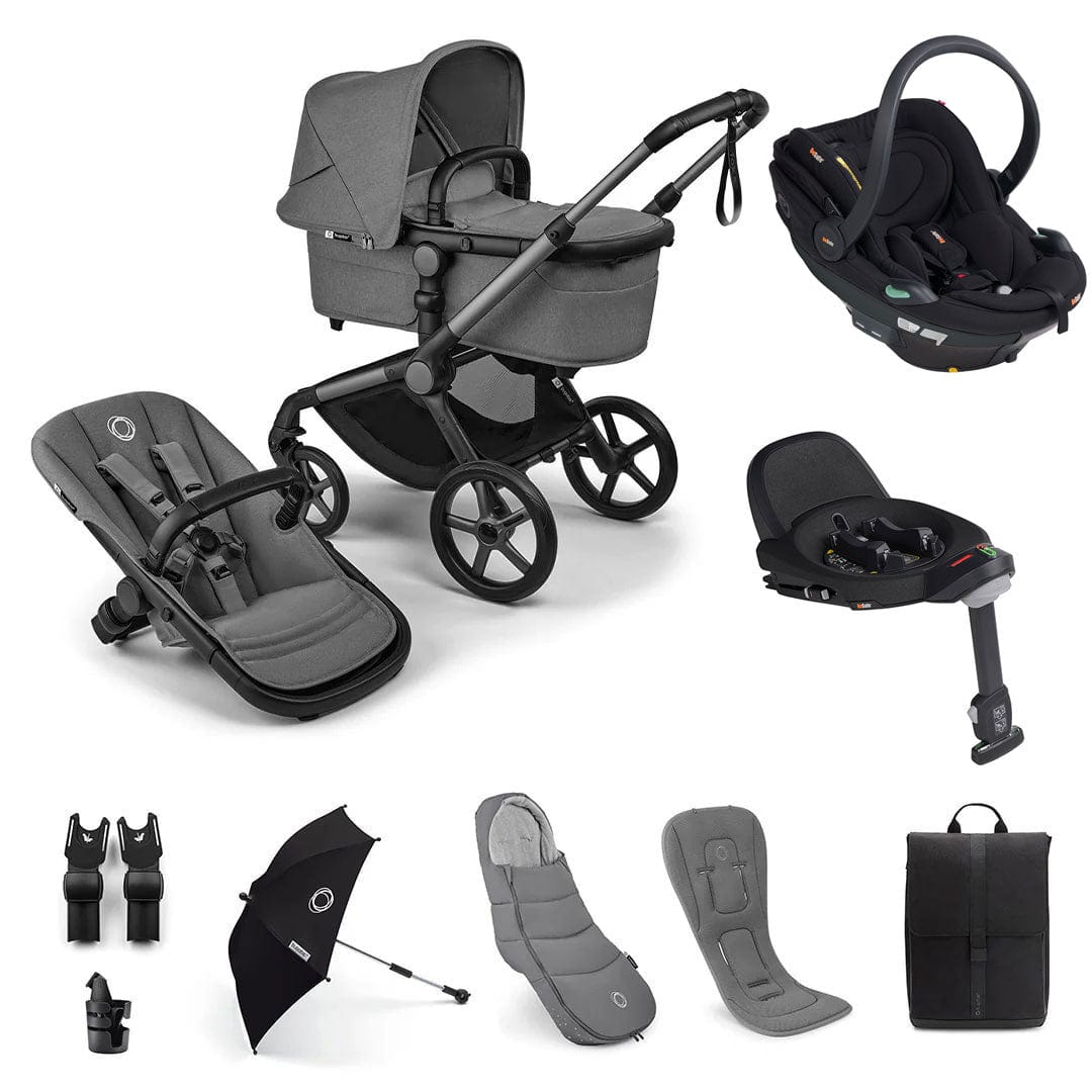 Bugaboo travel systems Bugaboo Fox 5 Renew Ultimate BeSafe Bundle - Moon Grey 18826-ULT-BEY-GRE