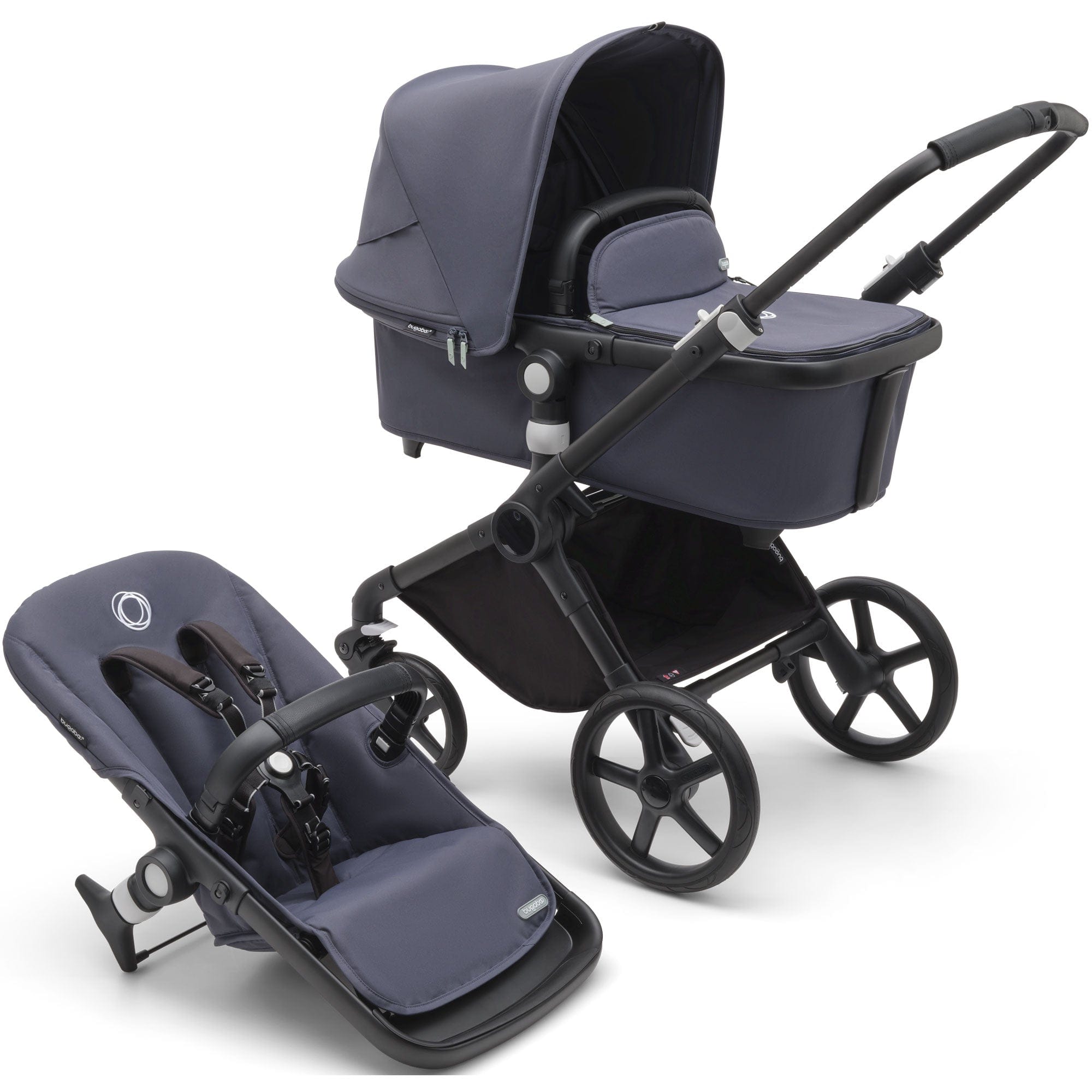 Bugaboo travel systems Bugaboo Fox Cub Cybex Travel System - Black/Stormy Blue