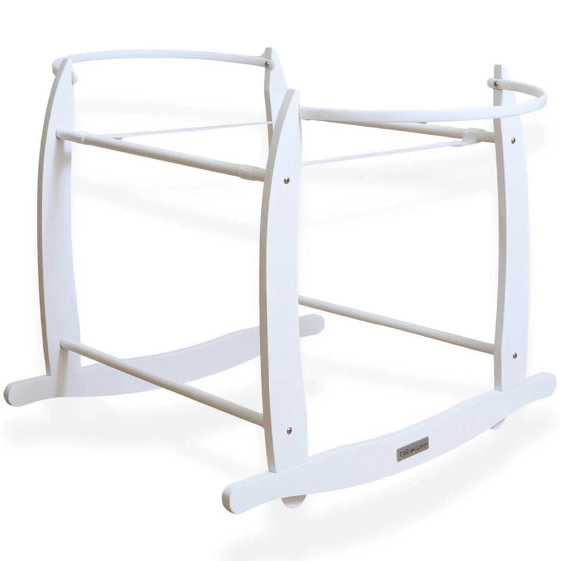 Clair De Lune moses basket stands Clair De Lune Deluxe Rocking Moses Stand White CL4281W