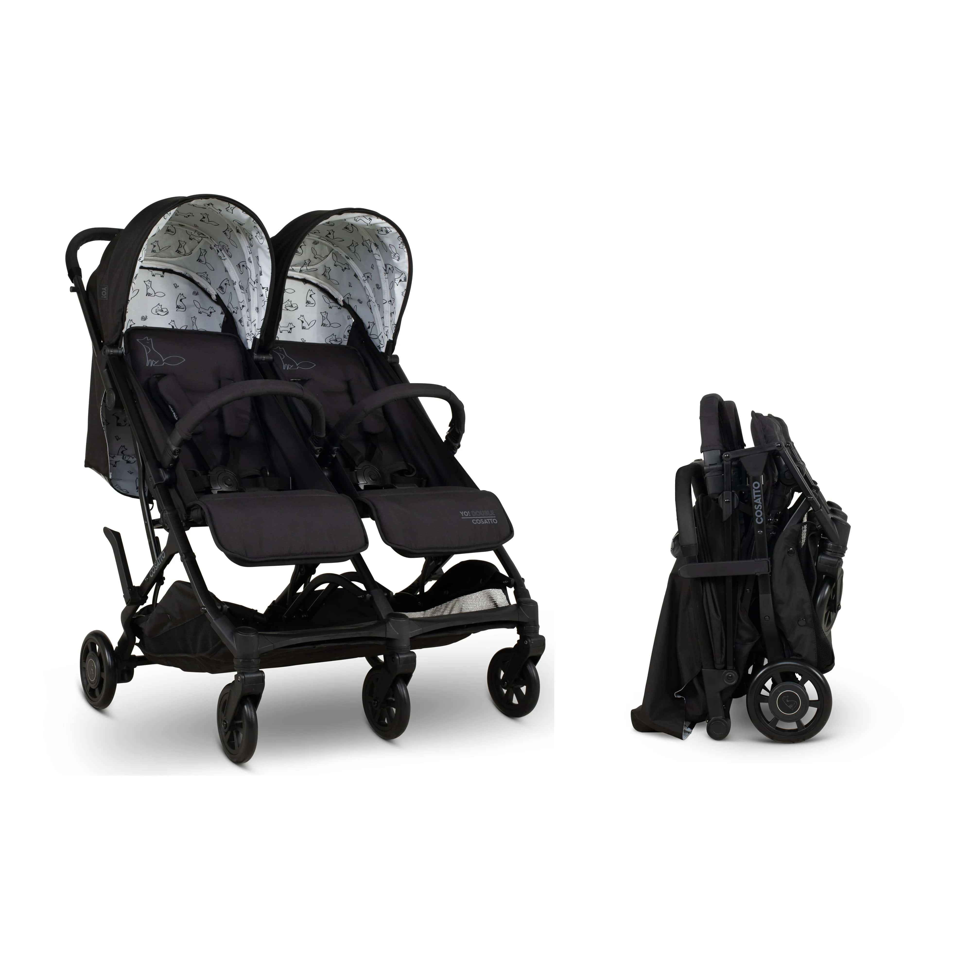 Cosatto double buggies Cosatto Yo! Double Stroller - Foxed CT6024