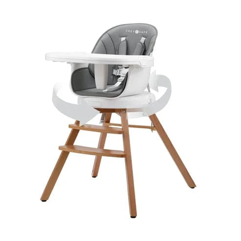 Cozy N Safe baby highchairs Cozy N Safe Avon Eden 360 Highchair - Grey EST1021