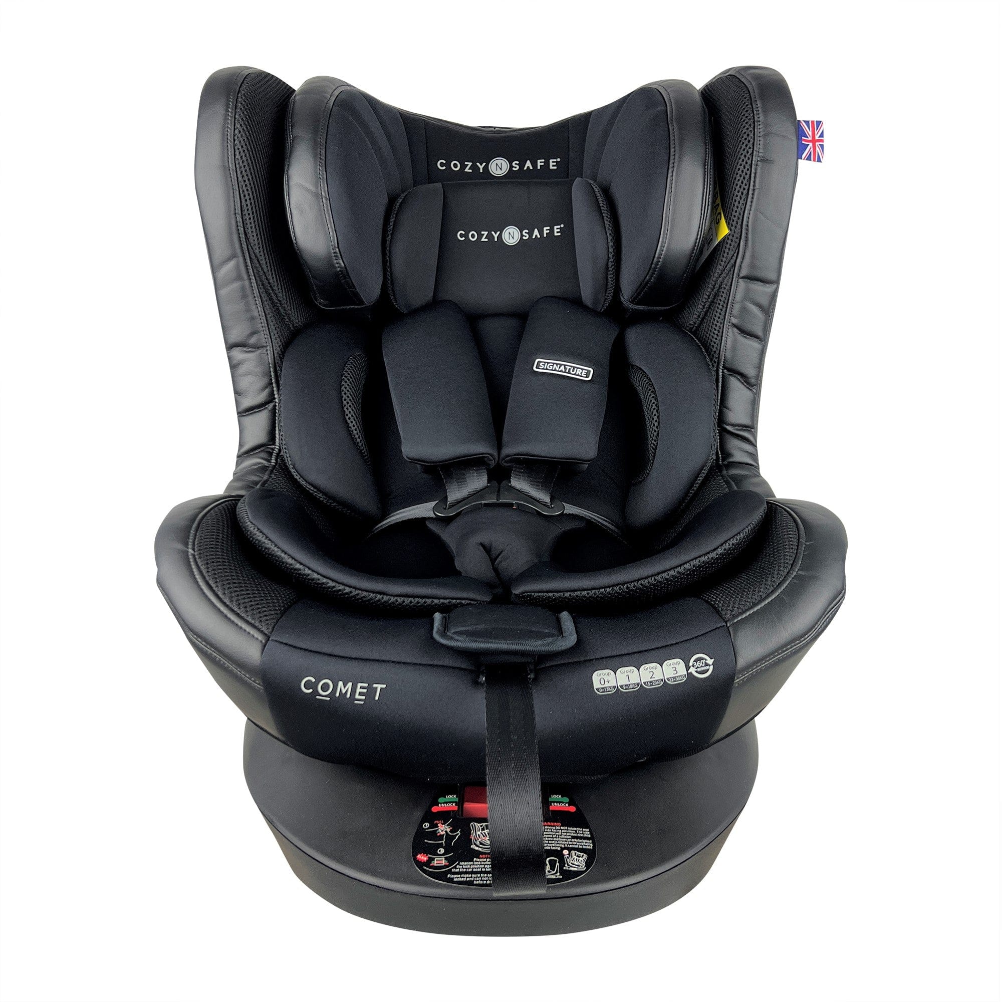 Cozy N Safe combination car seats Cozy N Safe Comet Group 0+/1/2/3 360° Rotation Car Seat in Black EST-230-Comet