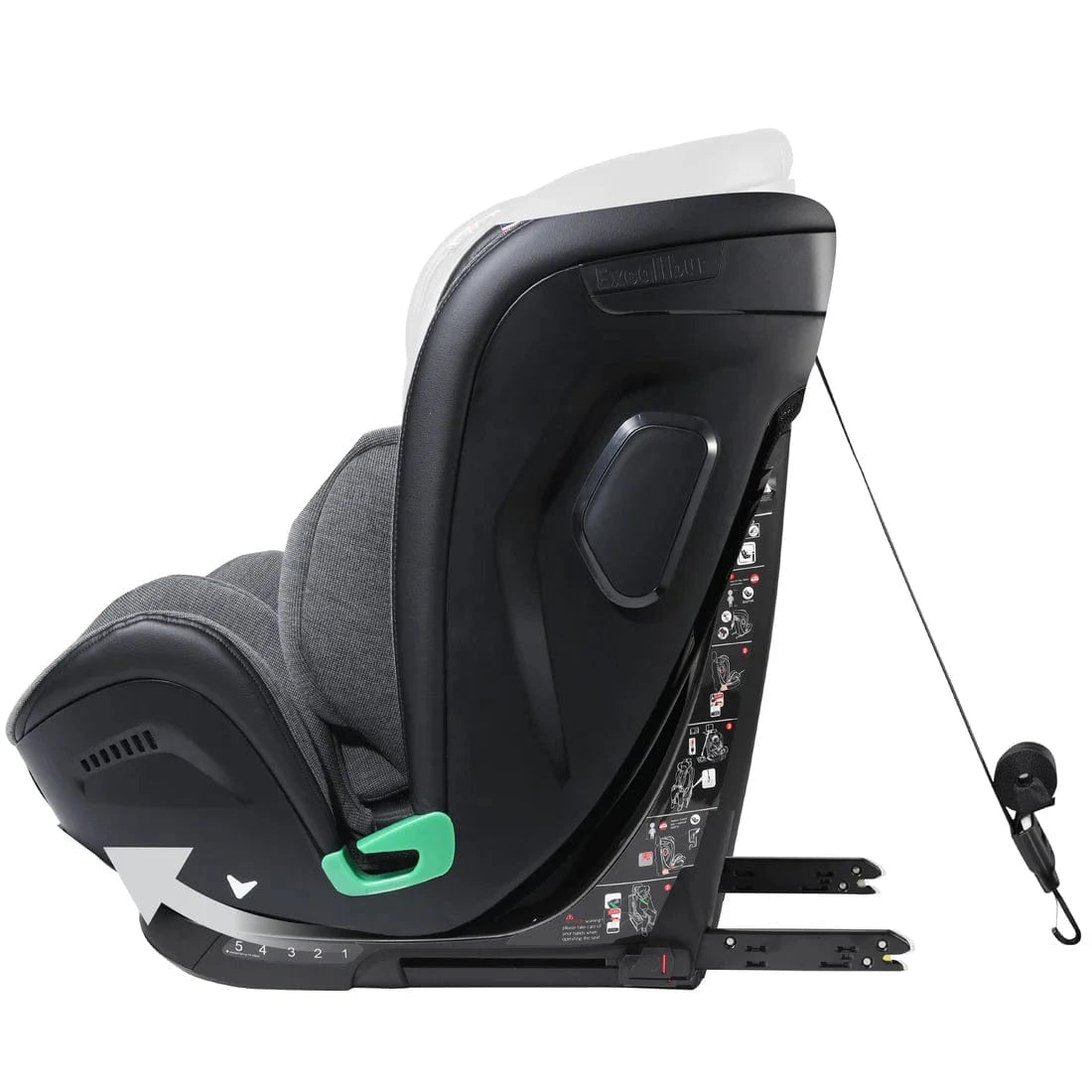 Cozy N Safe highback booster seats Cozy N Safe Excalibur i-Size 76-150cm - Graphite EST811-2