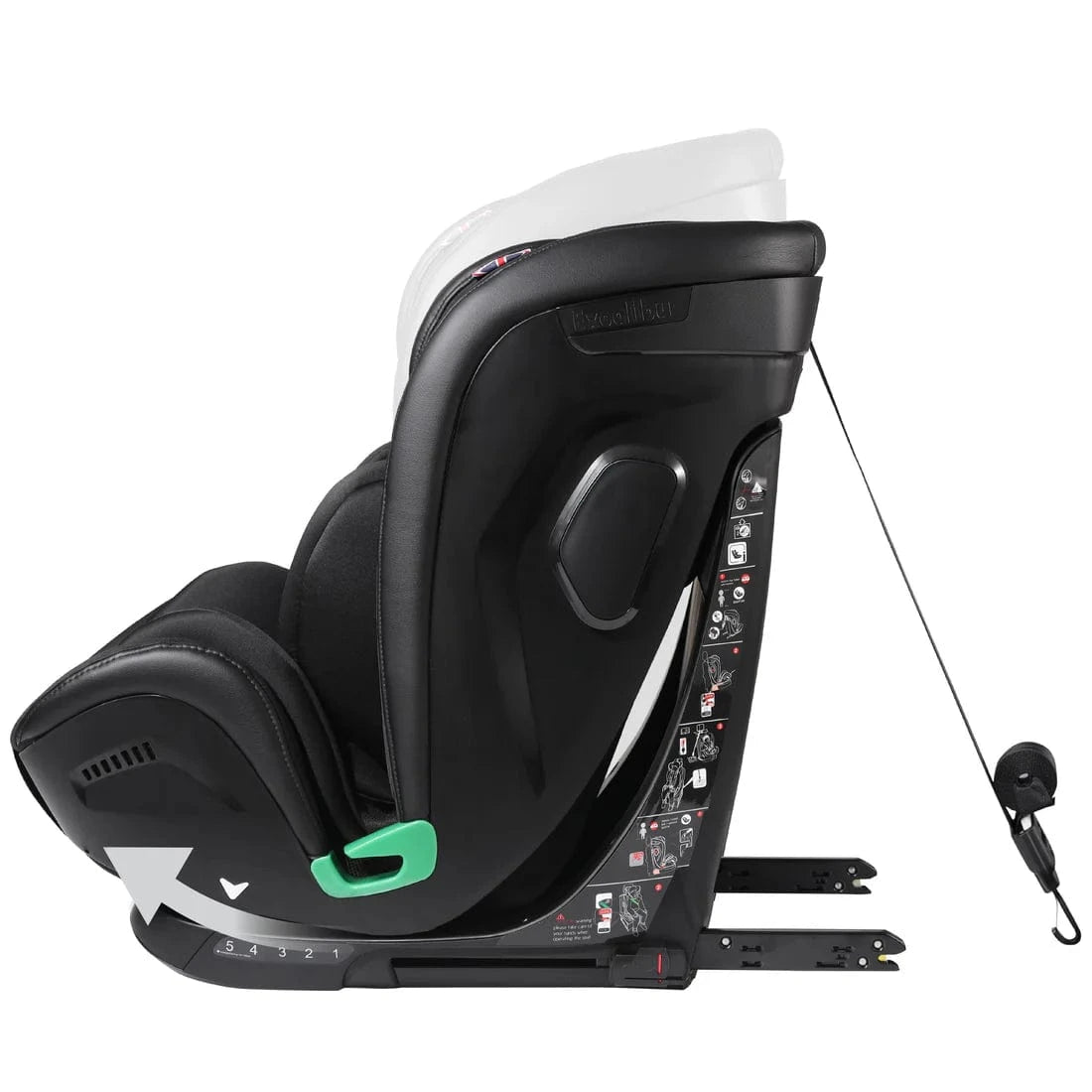 Cozy N Safe highback booster seats Cozy N Safe Excalibur i-Size 76-150cm - Onyx EST811