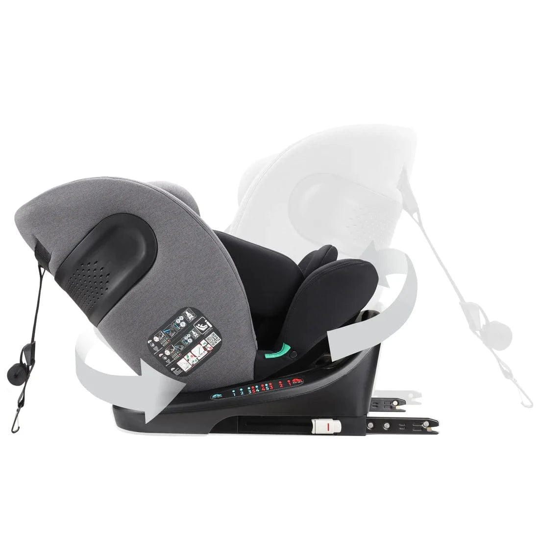 Cozy N Safe swivel car seats Cozy n Safe Galaxy i-Size 40-150cm - Black/Grey EST607
