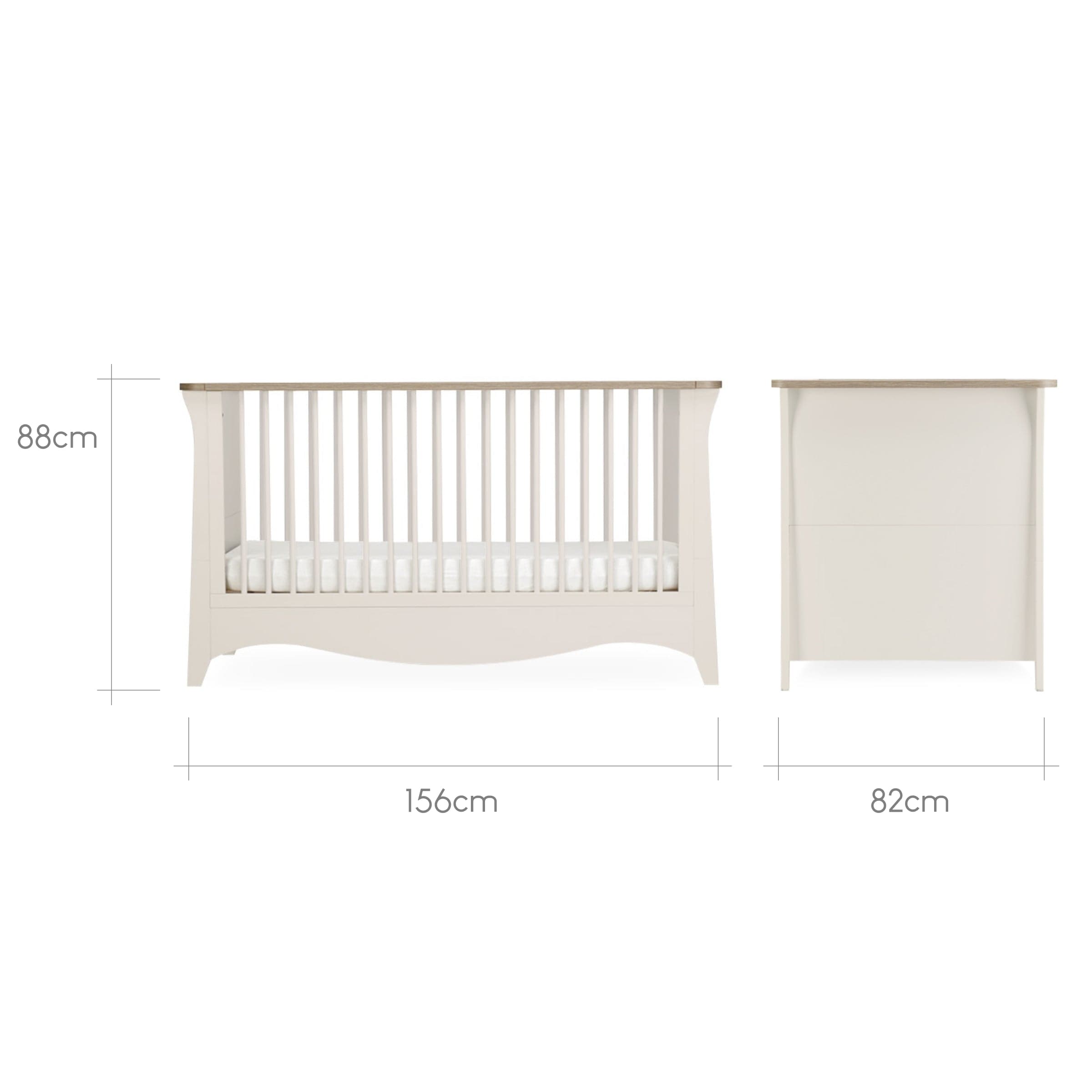 CuddleCo baby cot beds CuddleCo Clara Cot Bed - Cashmere