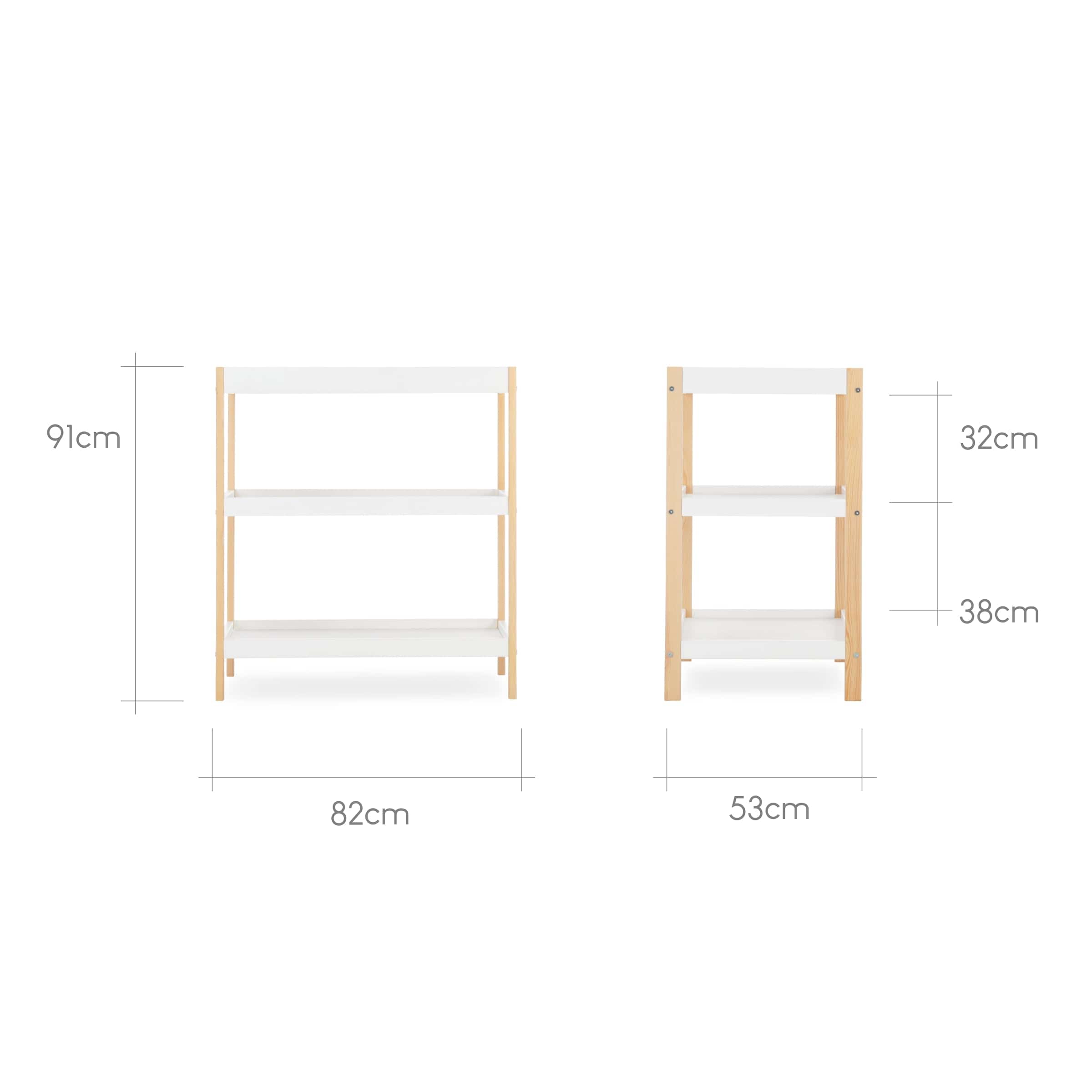 CuddleCo Nursery Room Sets CuddleCo Nola 2 Piece Room Set - White & Natural