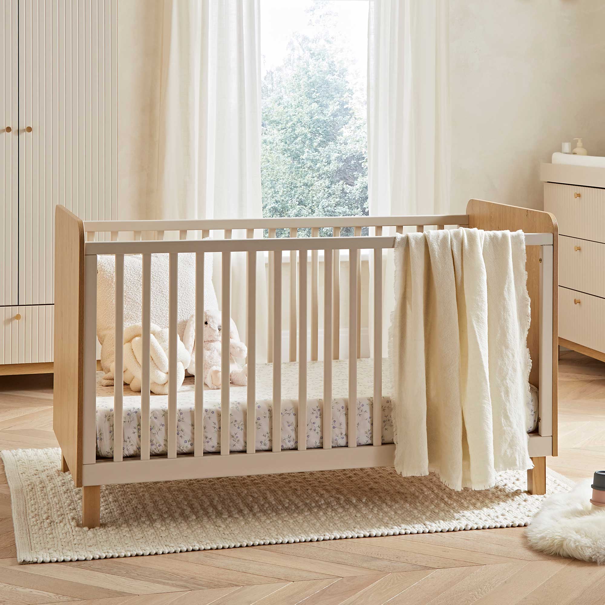 CuddleCo nursery room sets CuddleCo Remi 3 Piece Set - Oak/Cashmere