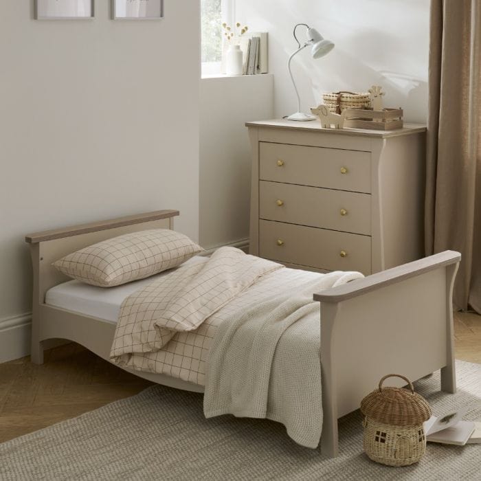 CuddleCo toddler beds Cuddleco Clara Toddler Bed - Cashmere/Ash
