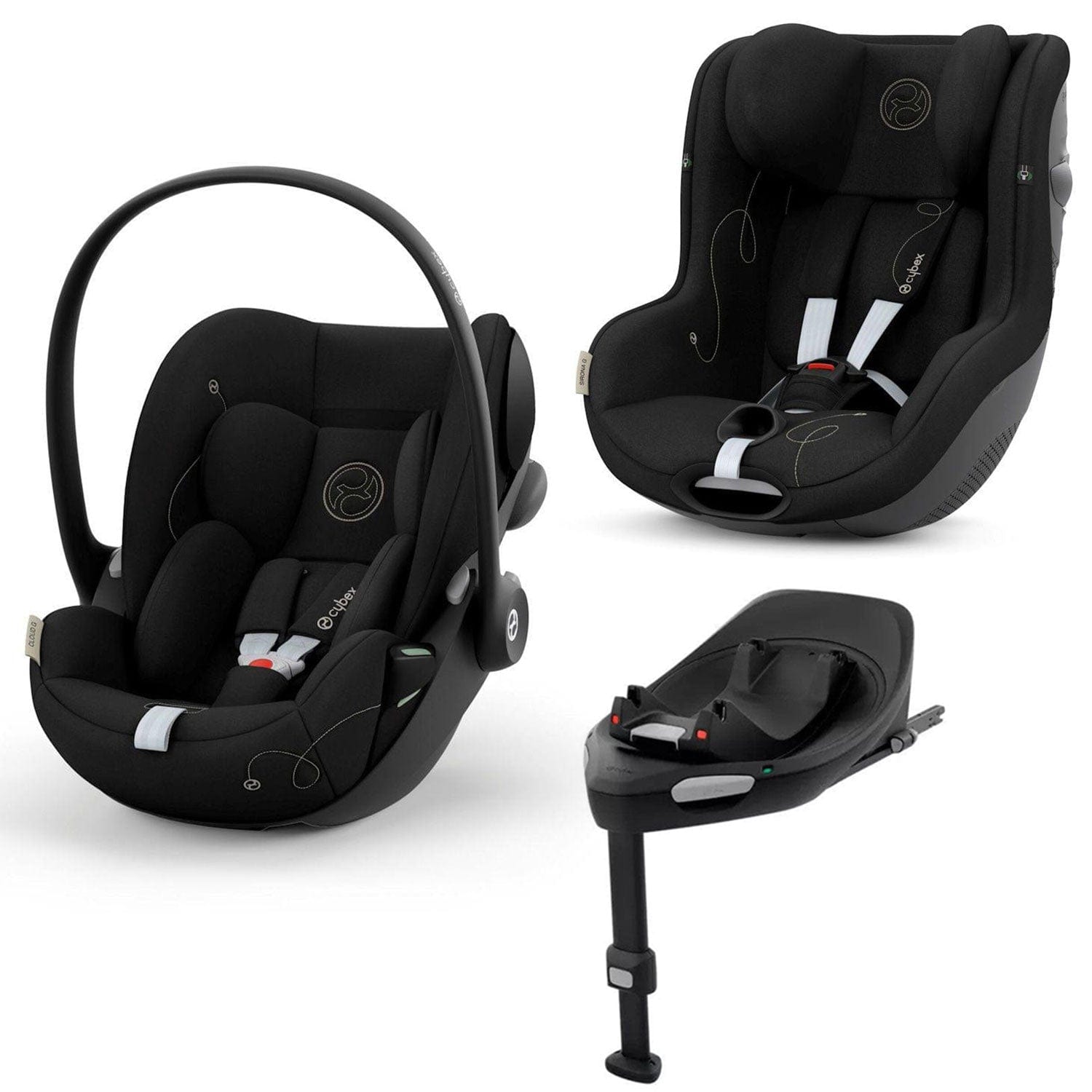 Cybex baby car seats Cybex G i-Size Car Seat Bundle - Moon Black 15302-MOO-BLK