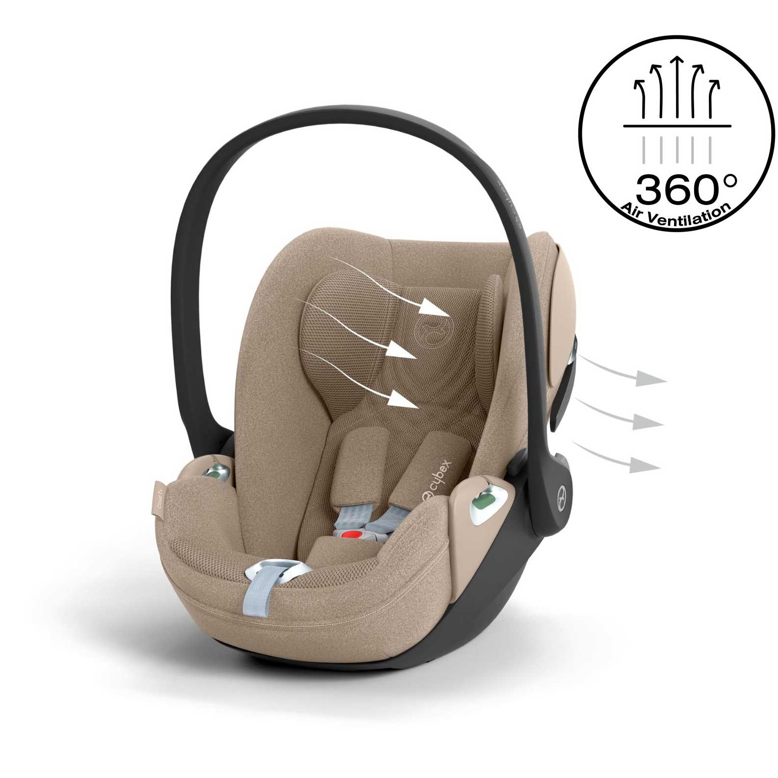 Cybex baby car seats Cybex Cloud T PLUS i-Size Car Seat - Cozy Beige
