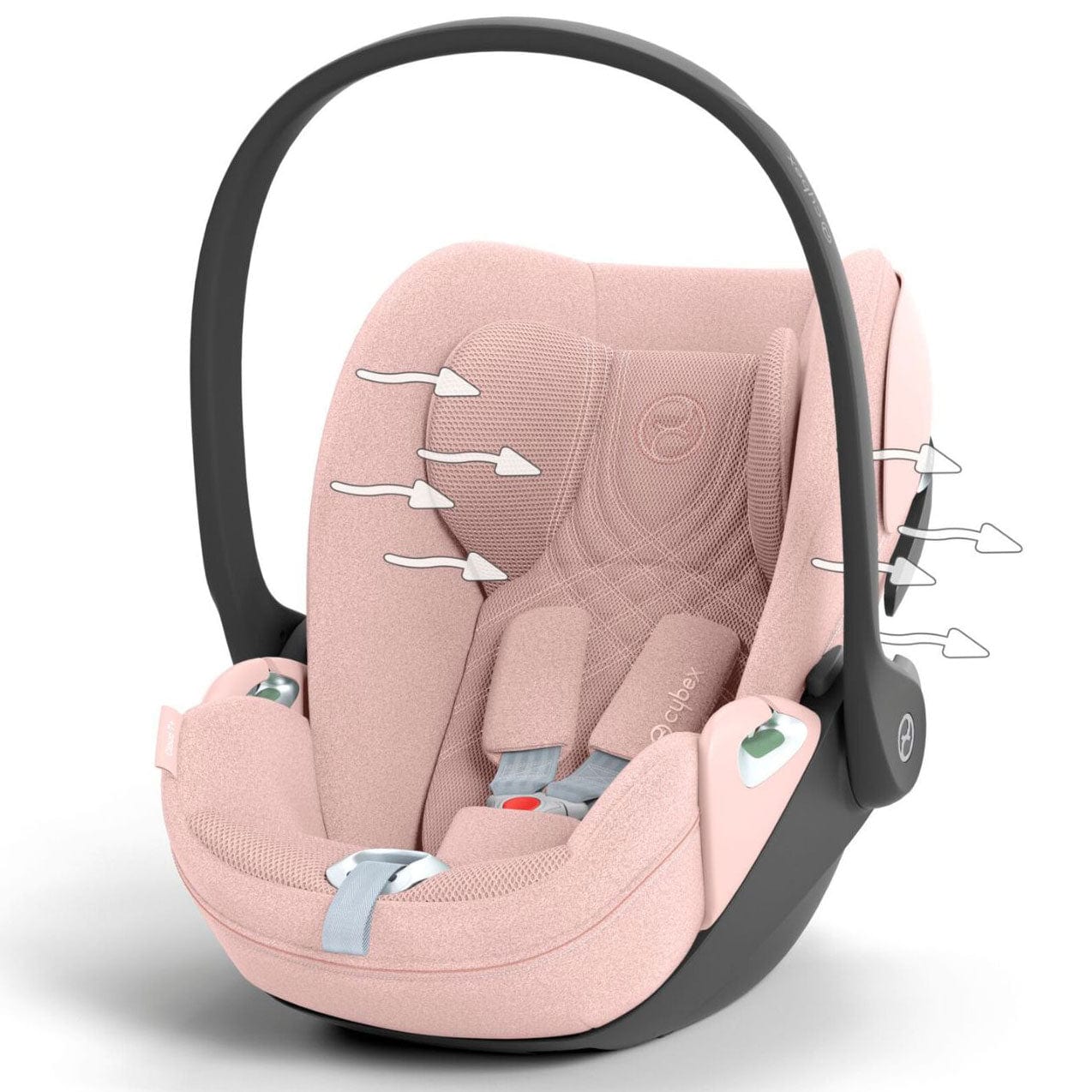 Cybex baby car seats Cybex Cloud T PLUS i-Size Car Seat - Peach Pink 523000251