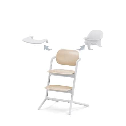 Cybex baby highchairs Cybex LEMO 3 in 1 High Chair in Sand White 521003185