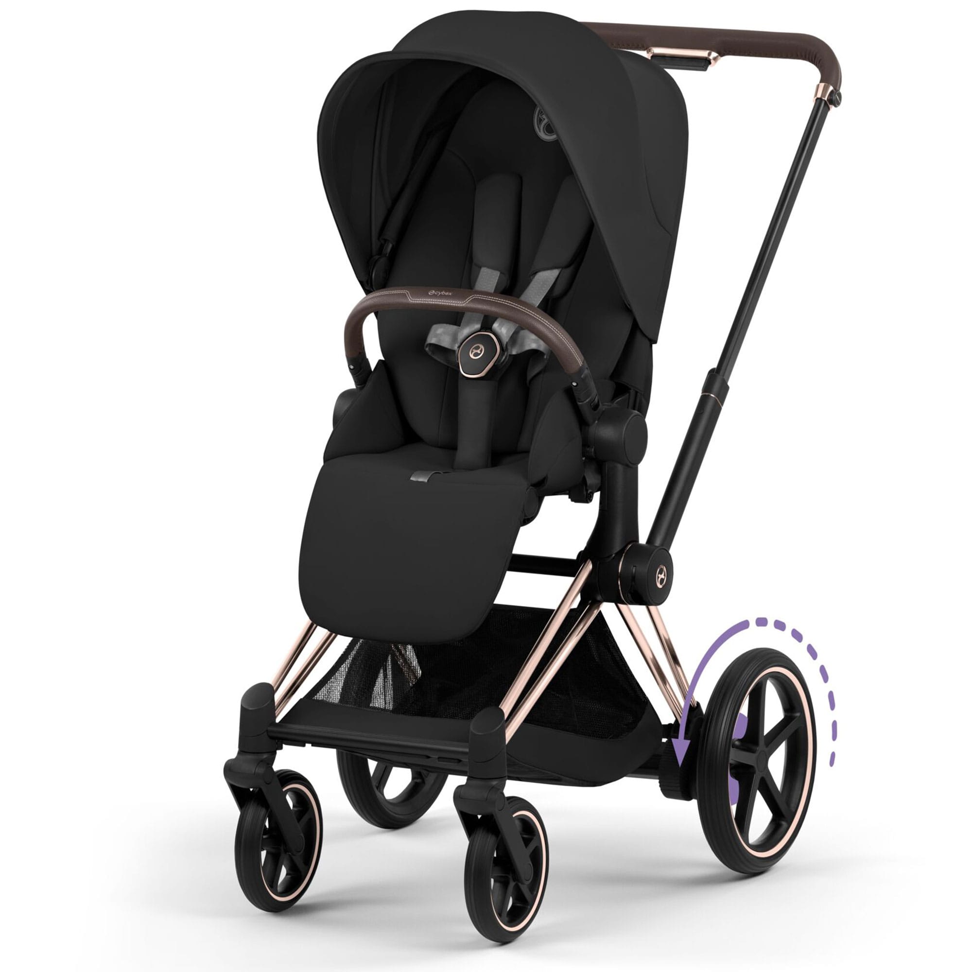 Cybex baby prams Cybex ePriam Pushchair Set - Comfort Collection in Sepia Black