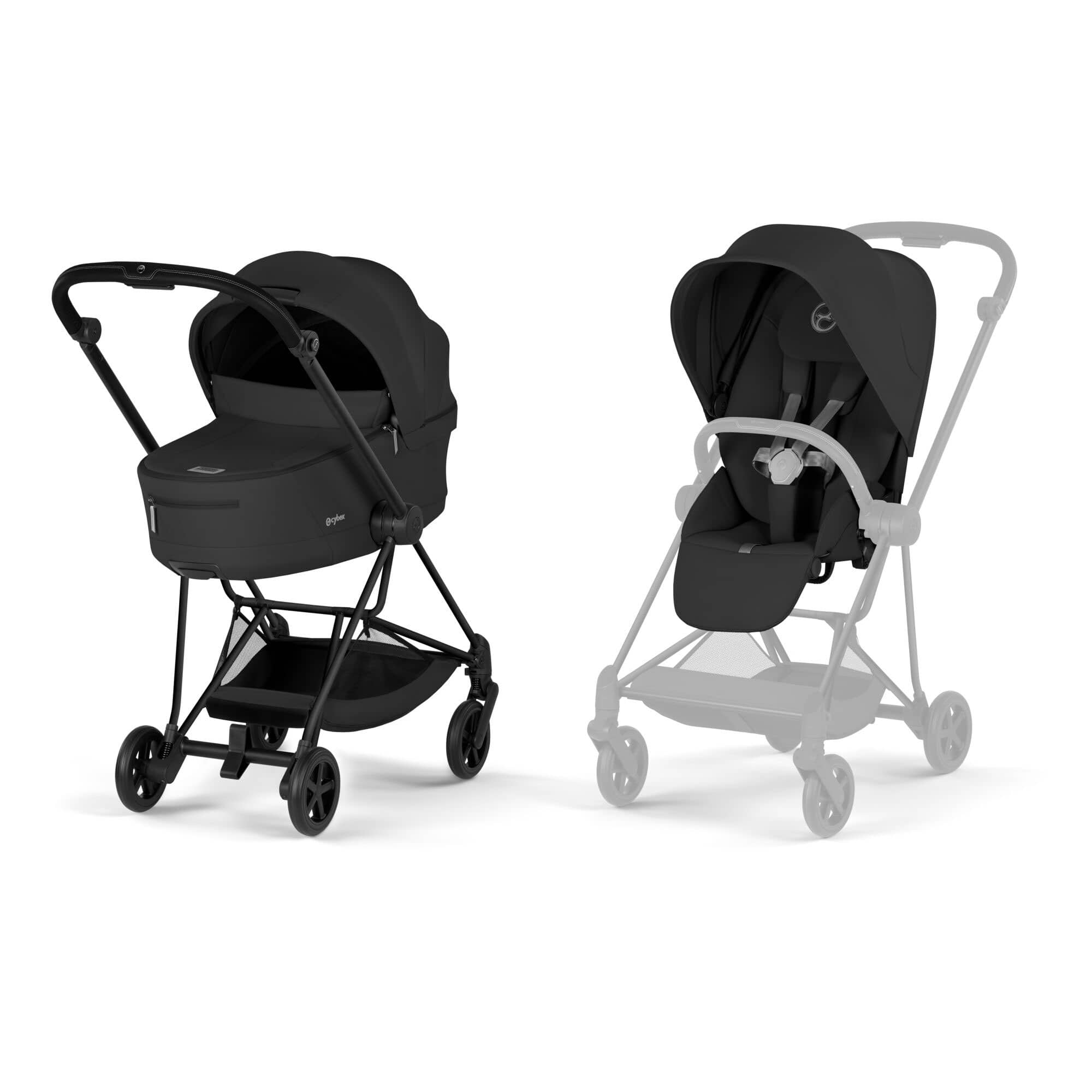 Cybex baby prams Cybex Mios Pushchair Set - Comfort Collection - Sepia Black 526000099