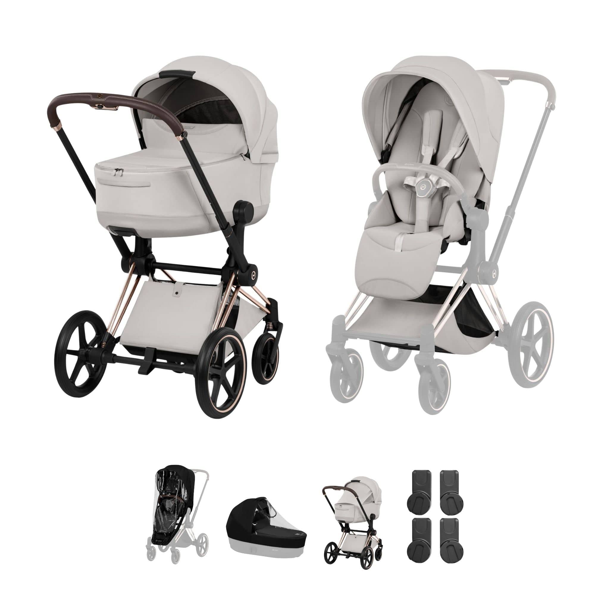 Cybex baby prams Cybex Priam Pushchair Set - Style Collection - City Grey 21812-RG-CIT-GRY