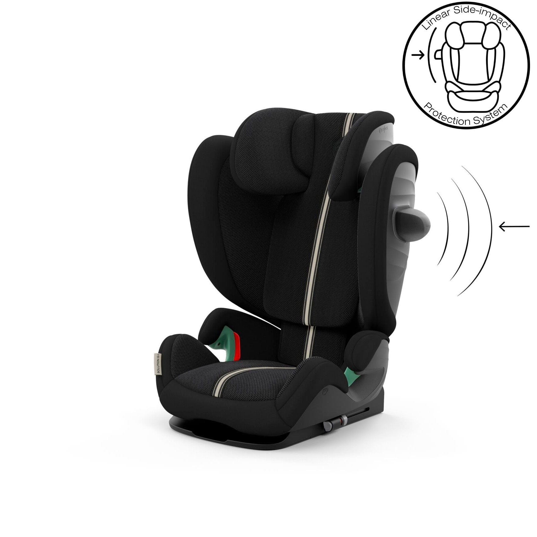 Cybex highback booster seats Cybex Solution G i-Fix Plus Highback Booster in Moon Black 523001099