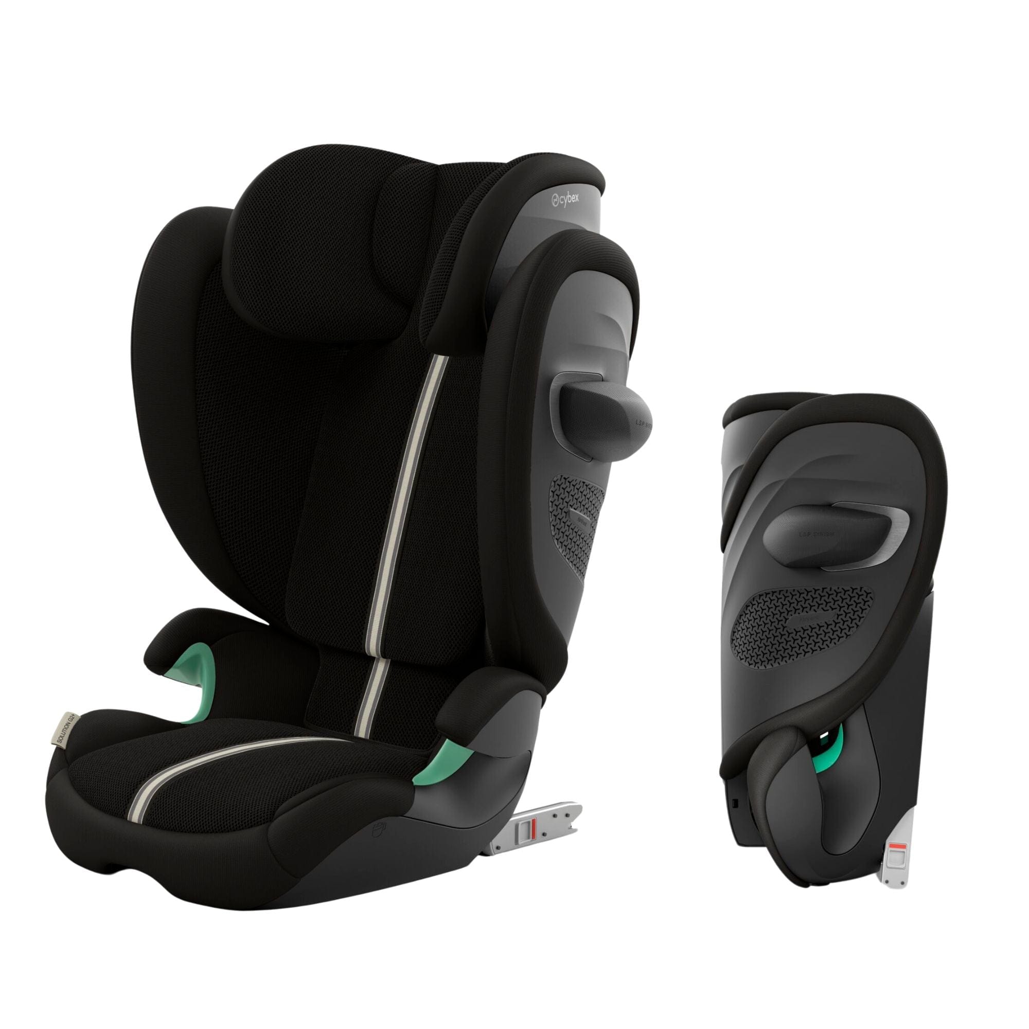 Cybex highback booster seats Cybex Solution G2 Plus i-Fix Highback Booster Moon Black 524000661
